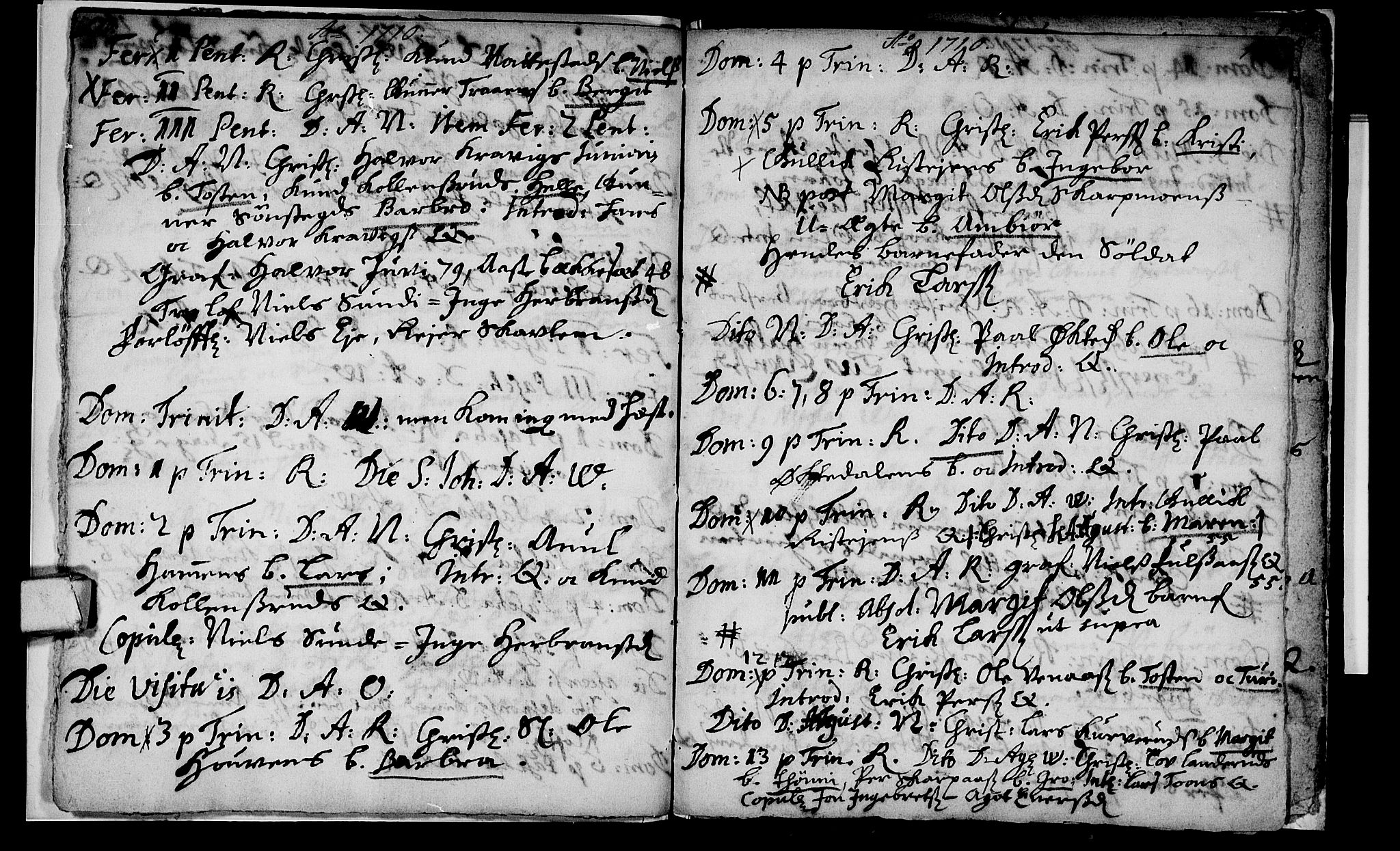 Rollag kirkebøker, AV/SAKO-A-240/F/Fa/L0001: Parish register (official) no. I 1, 1708-1712, p. 170-171