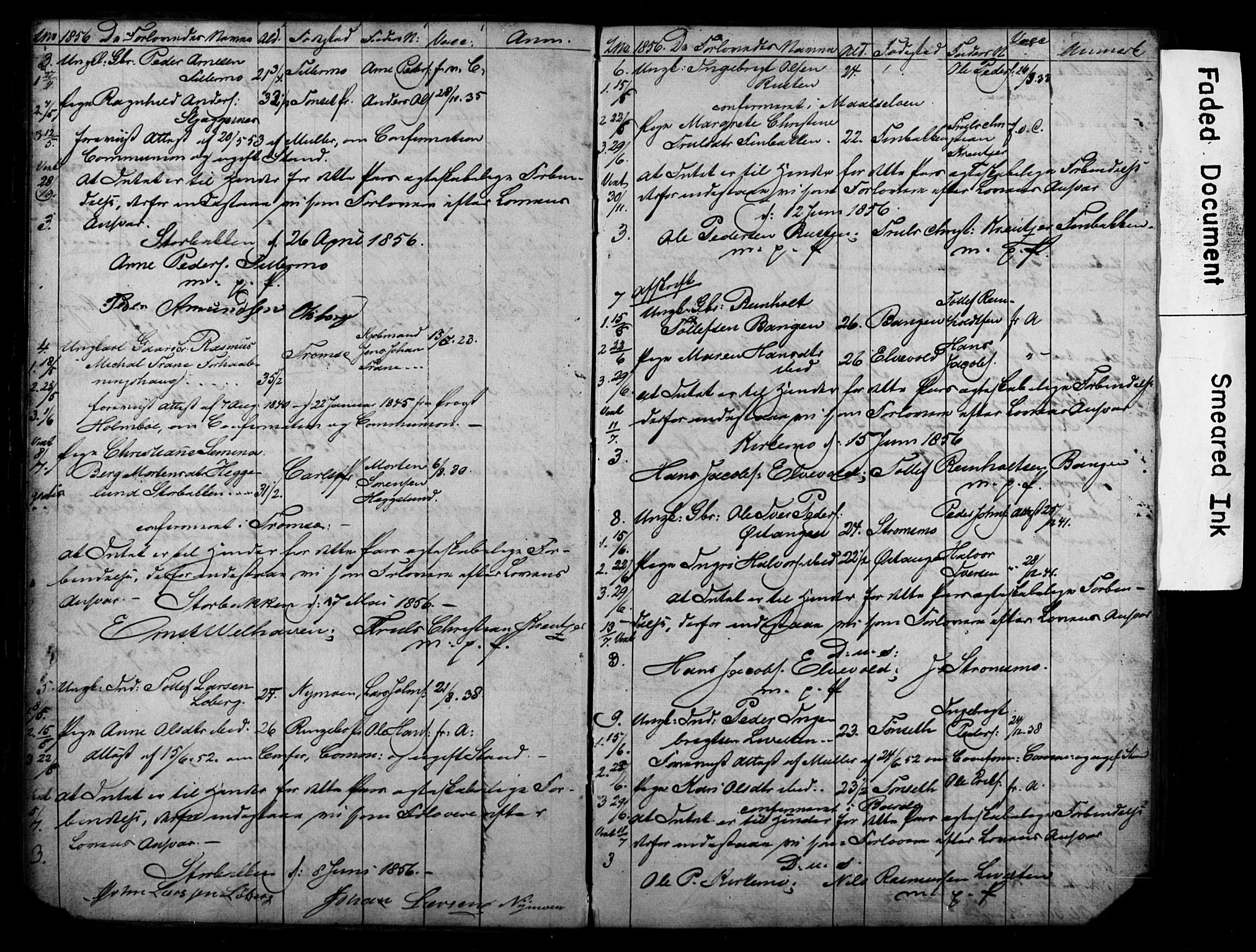 Målselv sokneprestembete, AV/SATØ-S-1311/I/Id/L0037: Banns register no. 37, 1853-1870