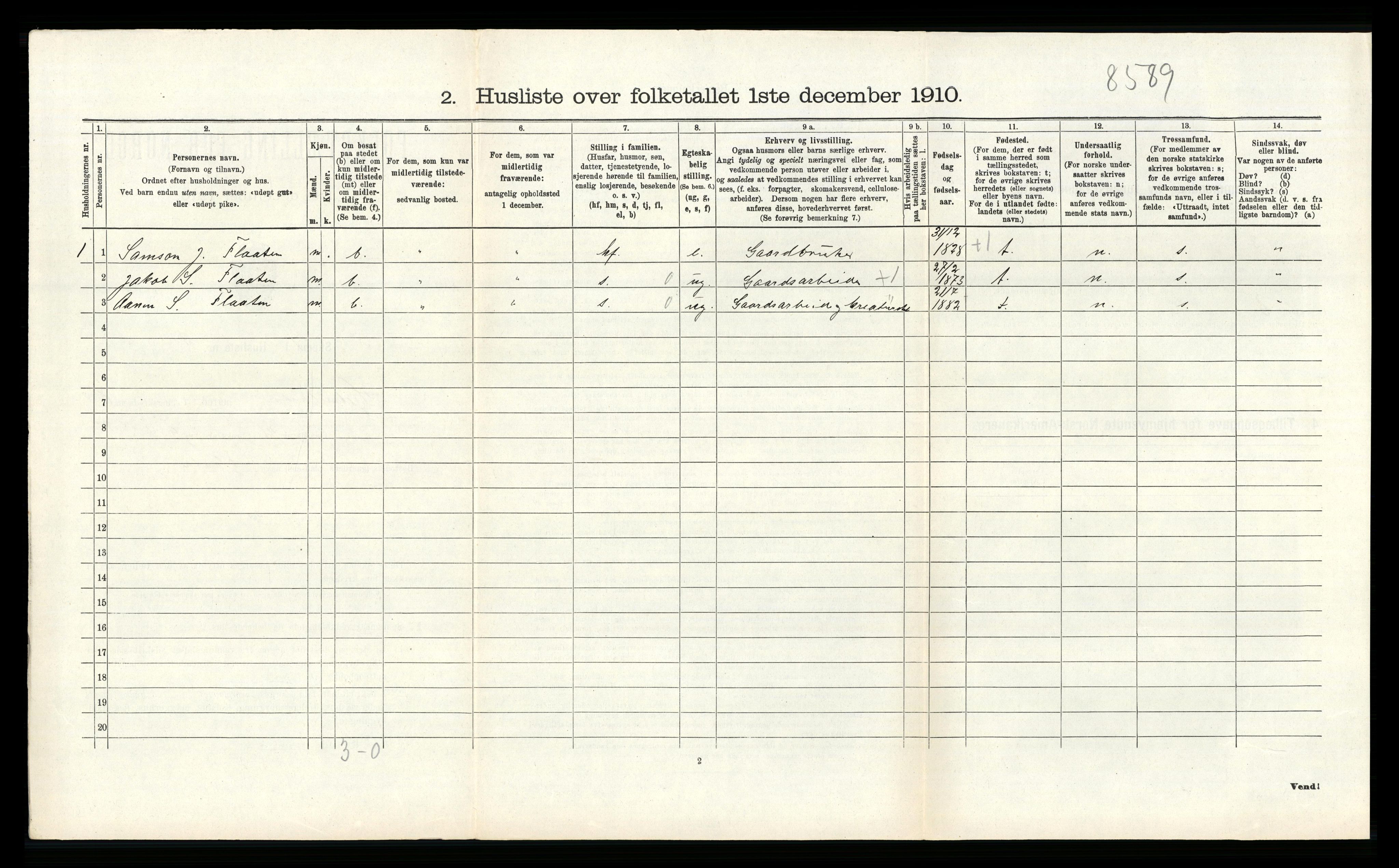 RA, 1910 census for Hjelmeland, 1910, p. 375