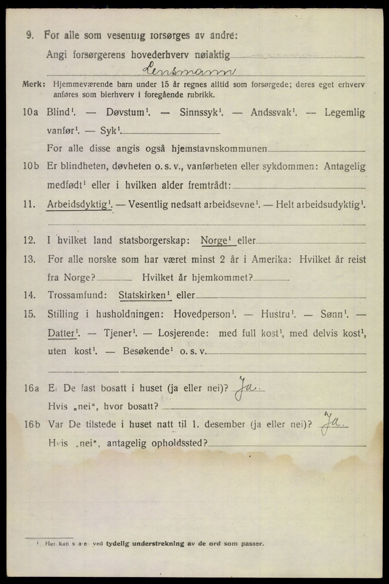 SAKO, 1920 census for Gransherad, 1920, p. 1971