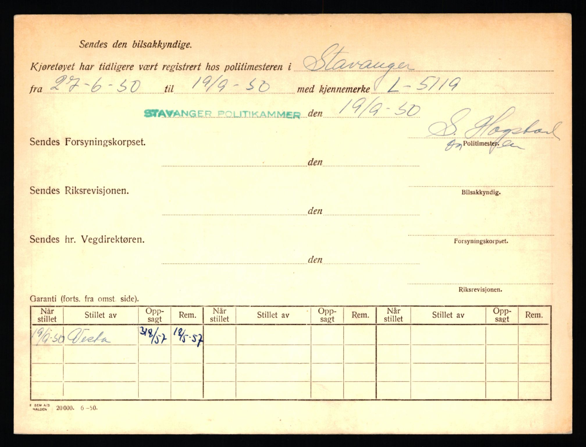 Stavanger trafikkstasjon, AV/SAST-A-101942/0/F/L0010: L-3350 - L-3699, 1930-1971, p. 264