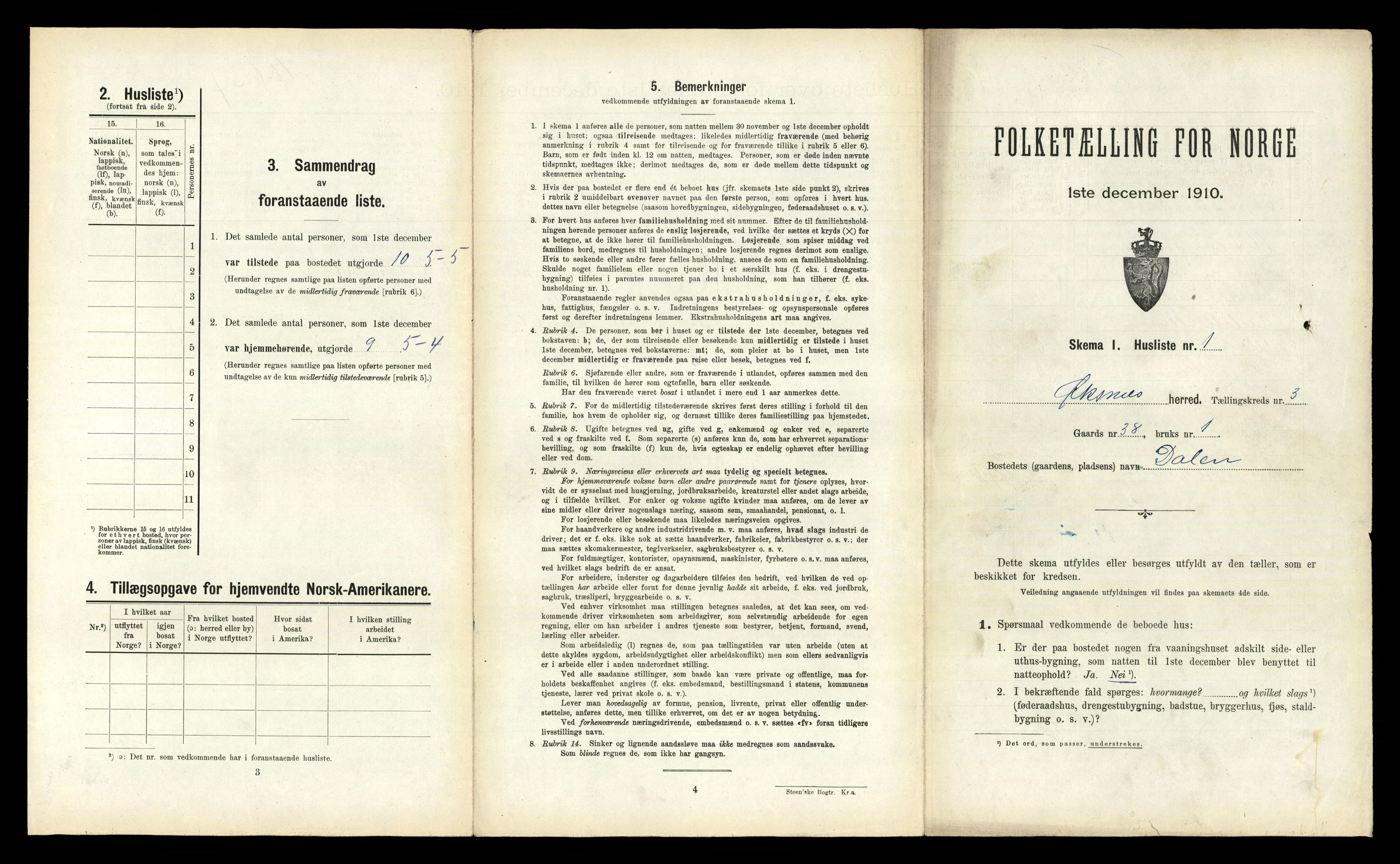 RA, 1910 census for Øksnes, 1910, p. 332