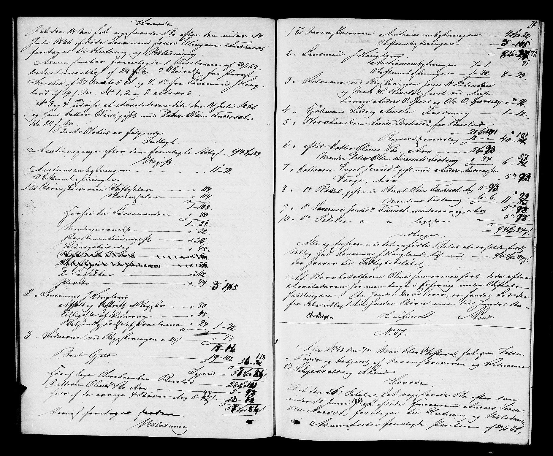 Sunnfjord tingrett, AV/SAB-A-3201/1/H/Hd/L0004: Skifteutlodningsprotokoll, 1868-1874, p. 23b-24a