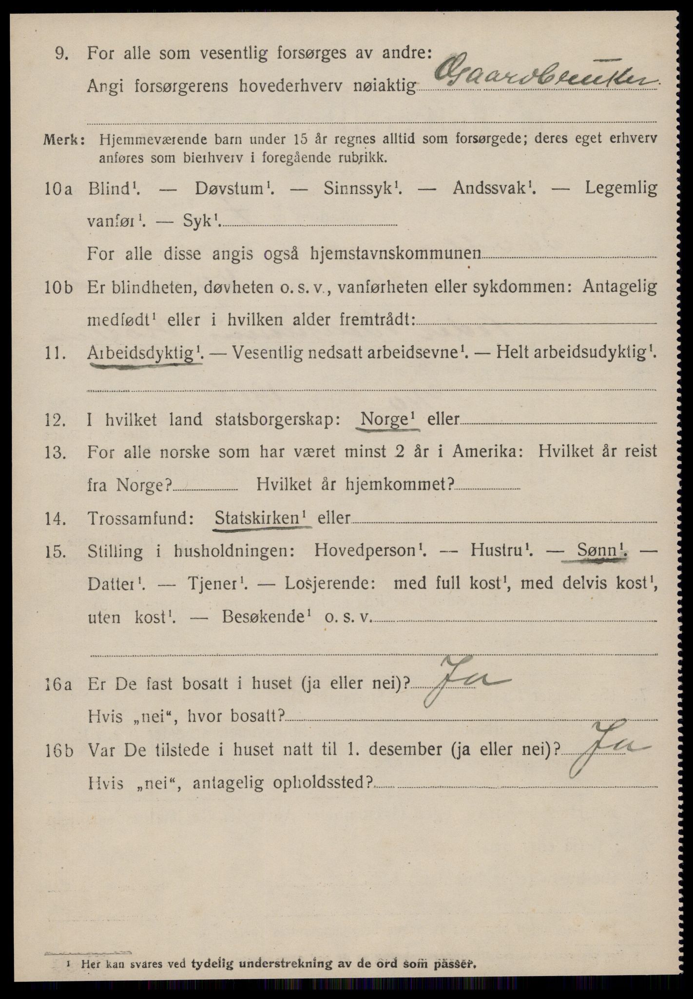 SAT, 1920 census for Syvde, 1920, p. 611