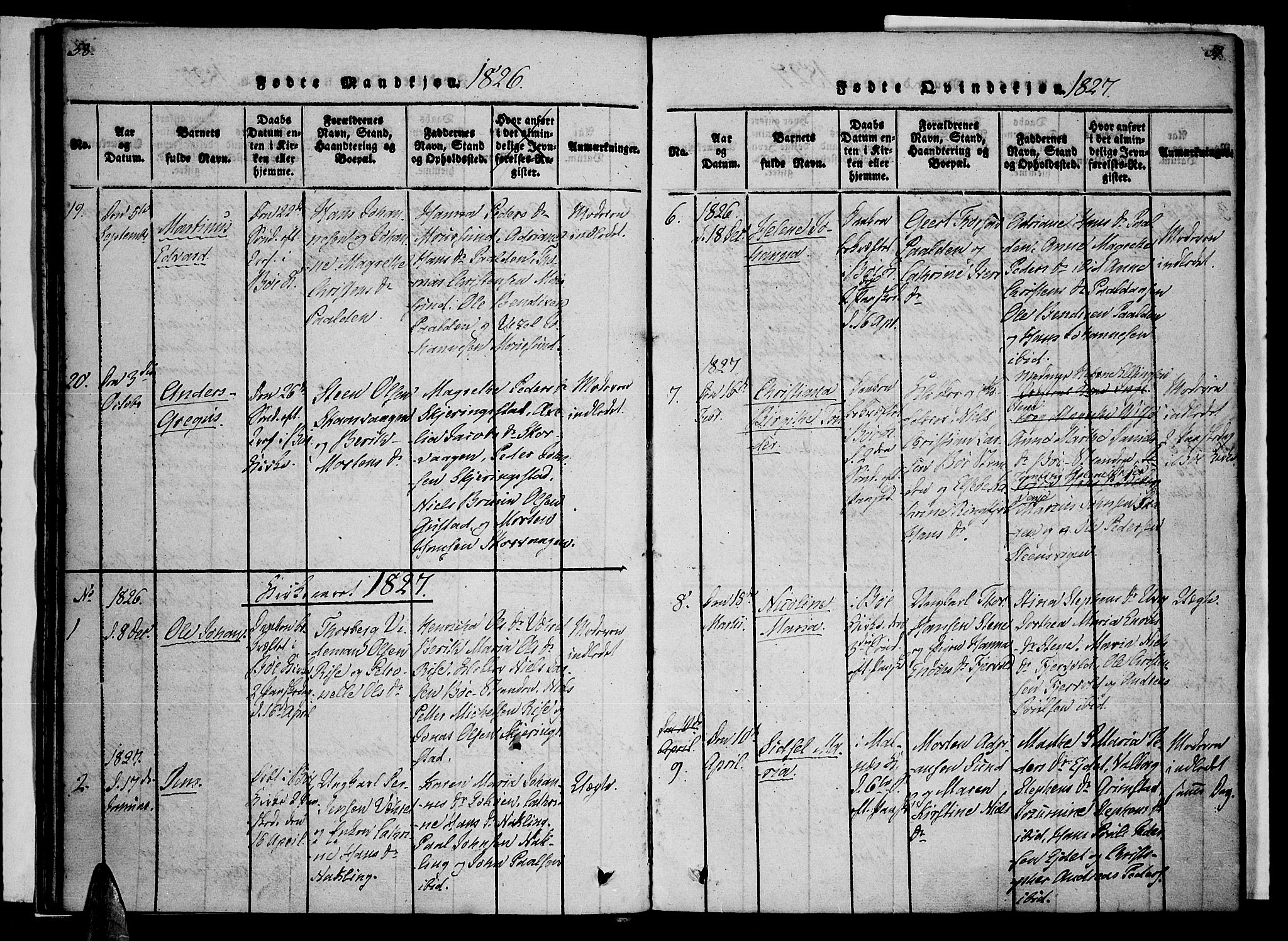 Ministerialprotokoller, klokkerbøker og fødselsregistre - Nordland, AV/SAT-A-1459/891/L1298: Parish register (official) no. 891A03, 1820-1840, p. 58-59