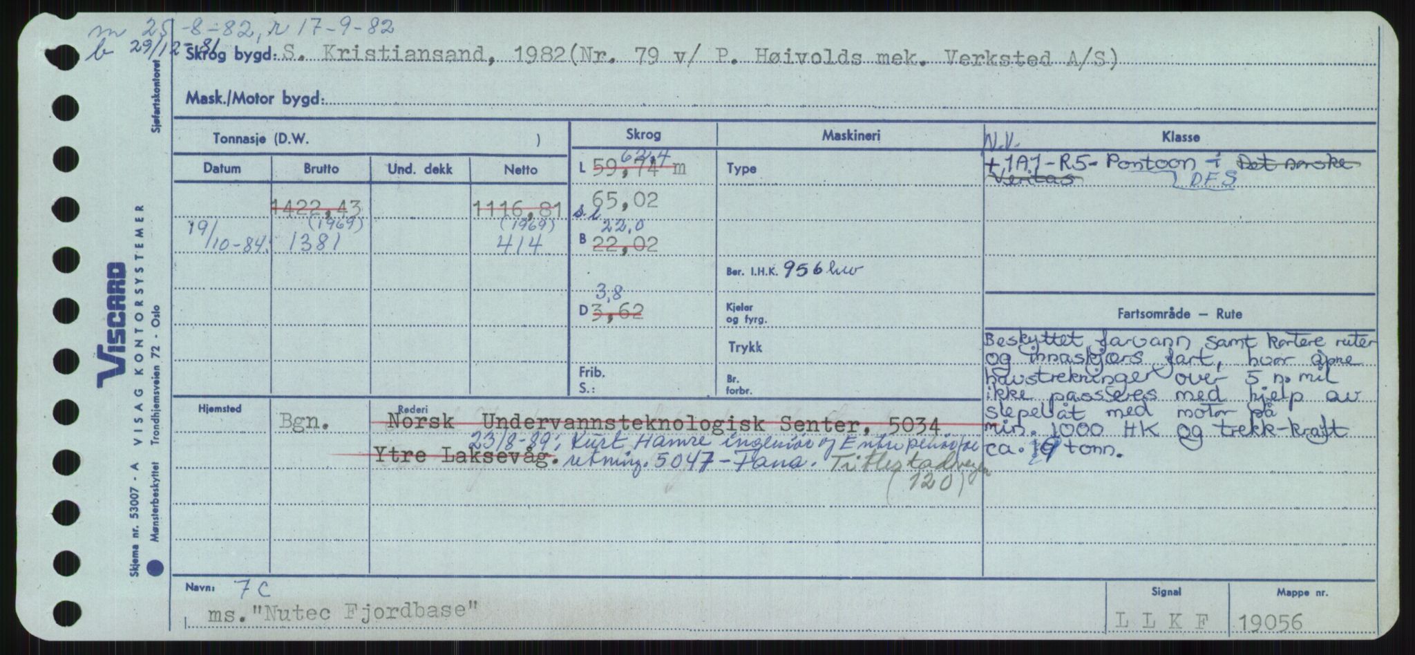 Sjøfartsdirektoratet med forløpere, Skipsmålingen, RA/S-1627/H/Ha/L0004/0001: Fartøy, Mas-R / Fartøy, Mas-Odd, p. 873