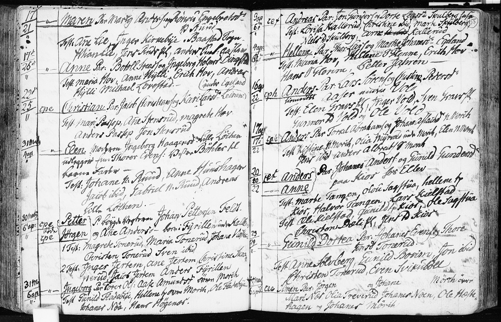 Spydeberg prestekontor Kirkebøker, AV/SAO-A-10924/F/Fa/L0003: Parish register (official) no. I 3, 1778-1814, p. 155