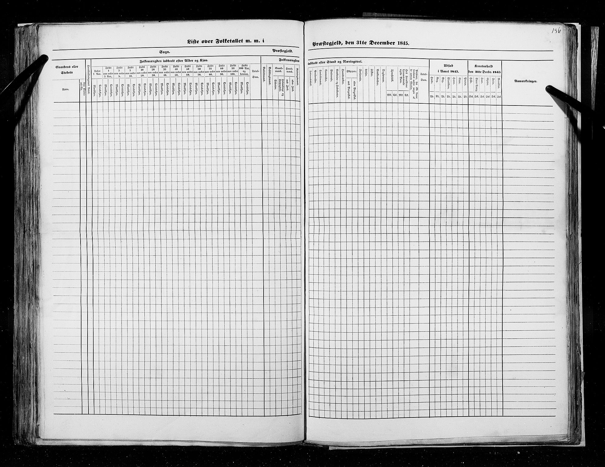 RA, Census 1845, vol. 9A: Nordre Trondhjems amt, 1845, p. 136