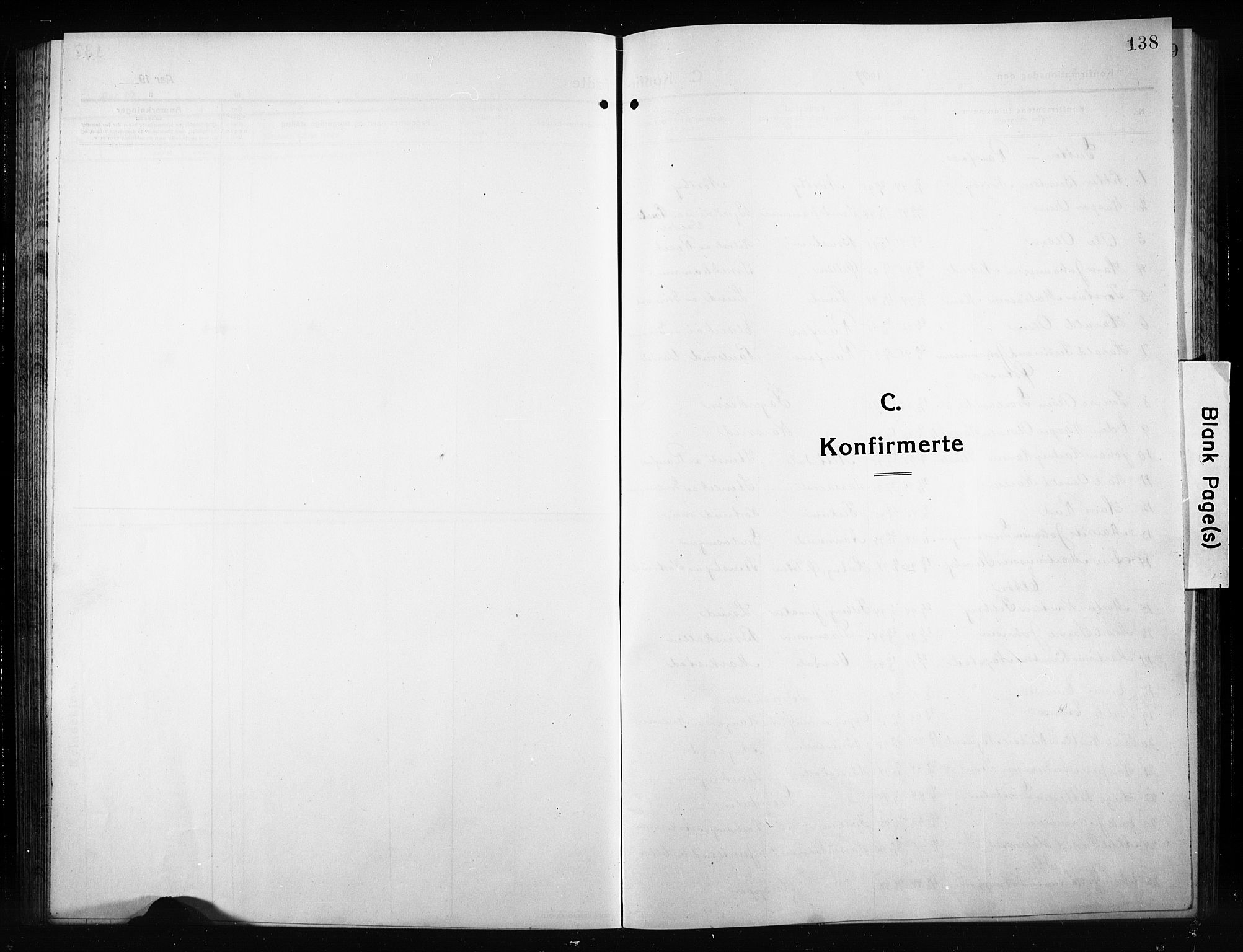 Vestre Toten prestekontor, SAH/PREST-108/H/Ha/Hab/L0012: Parish register (copy) no. 12, 1909-1928, p. 138