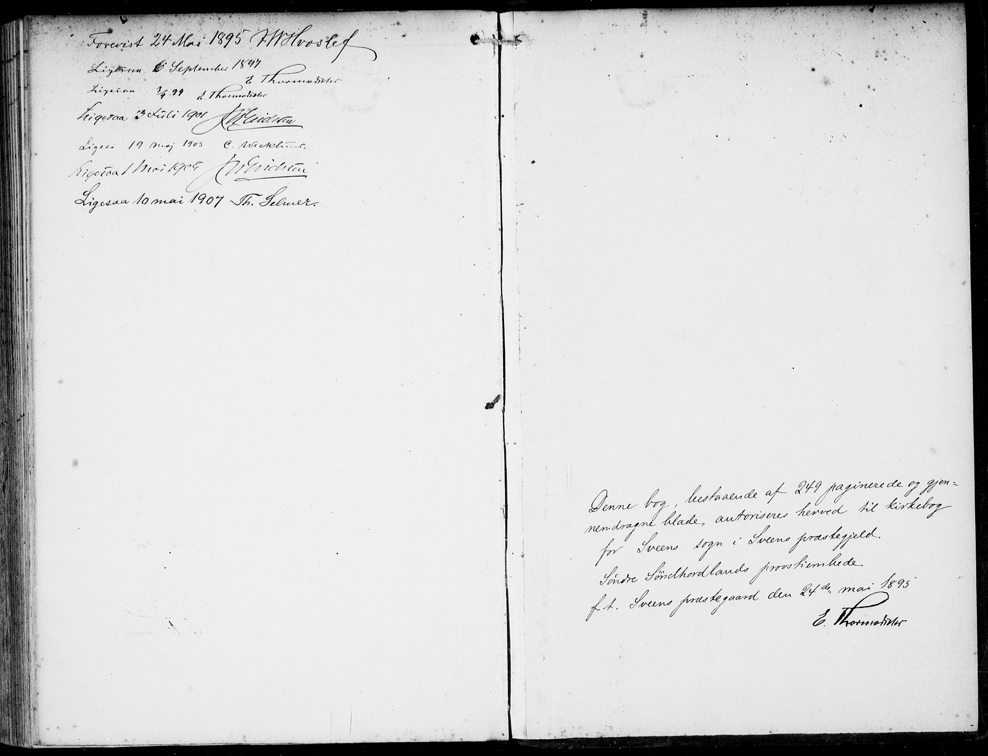 Sveio Sokneprestembete, SAB/A-78501/H/Haa: Parish register (official) no. B  3, 1894-1906