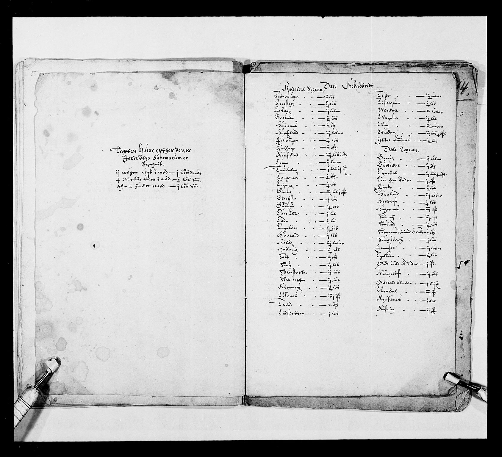 Stattholderembetet 1572-1771, RA/EA-2870/Ek/L0024/0001: Jordebøker 1633-1658: / Jordebøker for Bergenhus len, 1644, p. 42