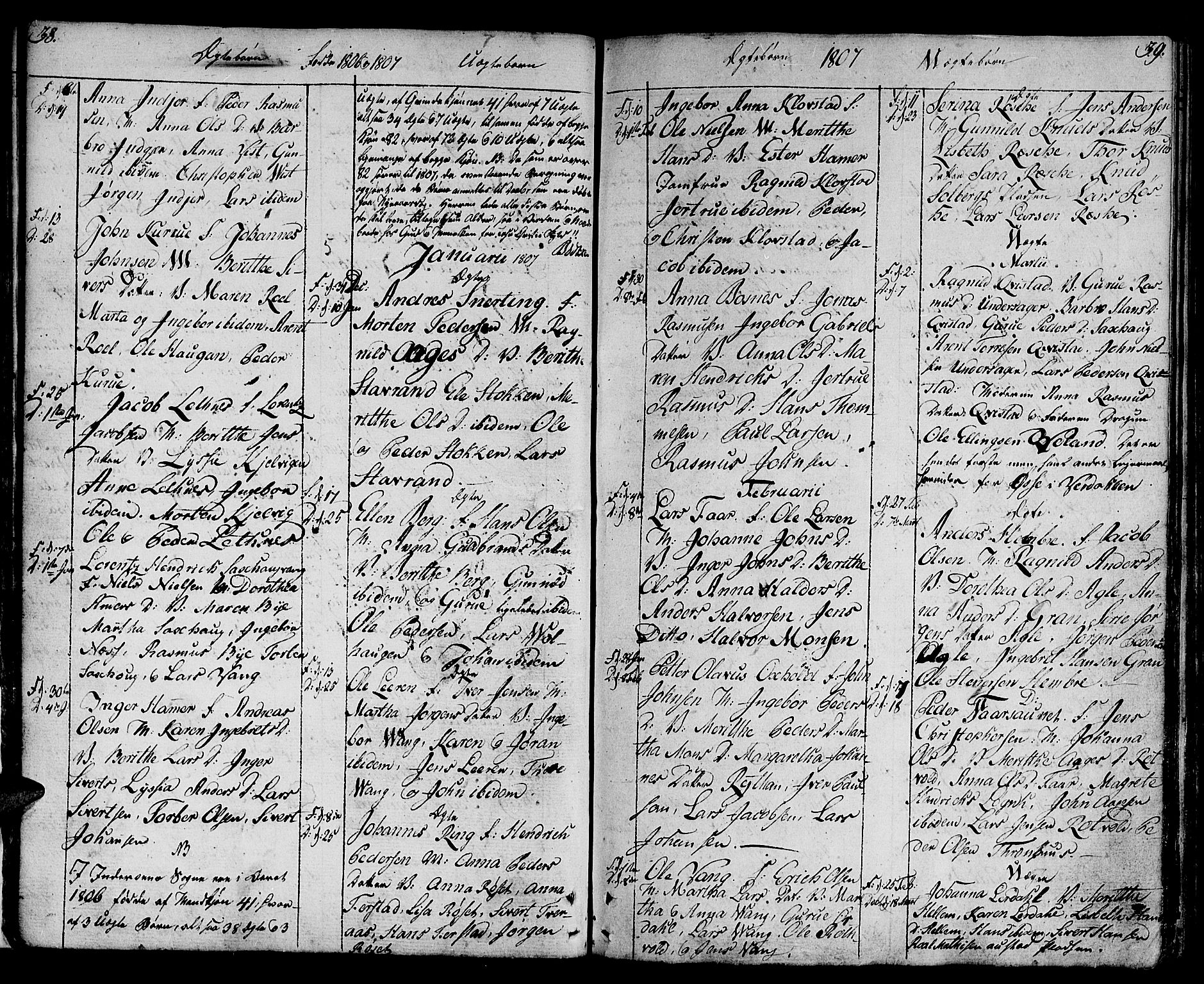 Ministerialprotokoller, klokkerbøker og fødselsregistre - Nord-Trøndelag, SAT/A-1458/730/L0274: Parish register (official) no. 730A03, 1802-1816, p. 38-39