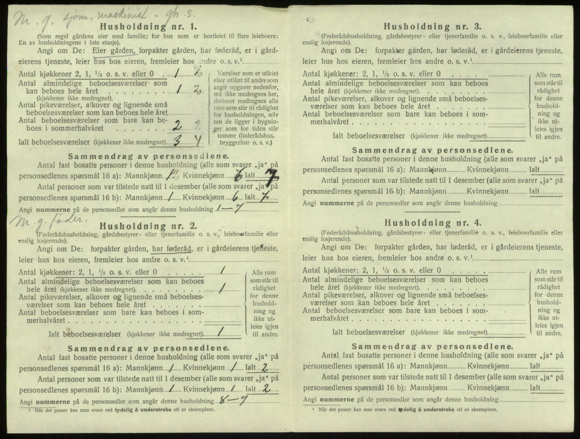 SAB, 1920 census for Lindås, 1920, p. 149