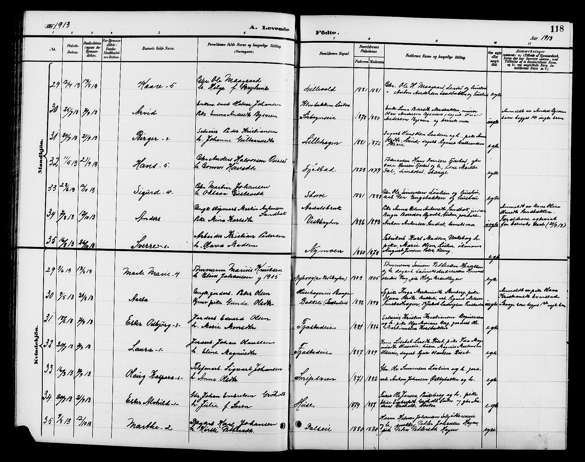 Romedal prestekontor, AV/SAH-PREST-004/L/L0012: Parish register (copy) no. 12, 1896-1914, p. 118