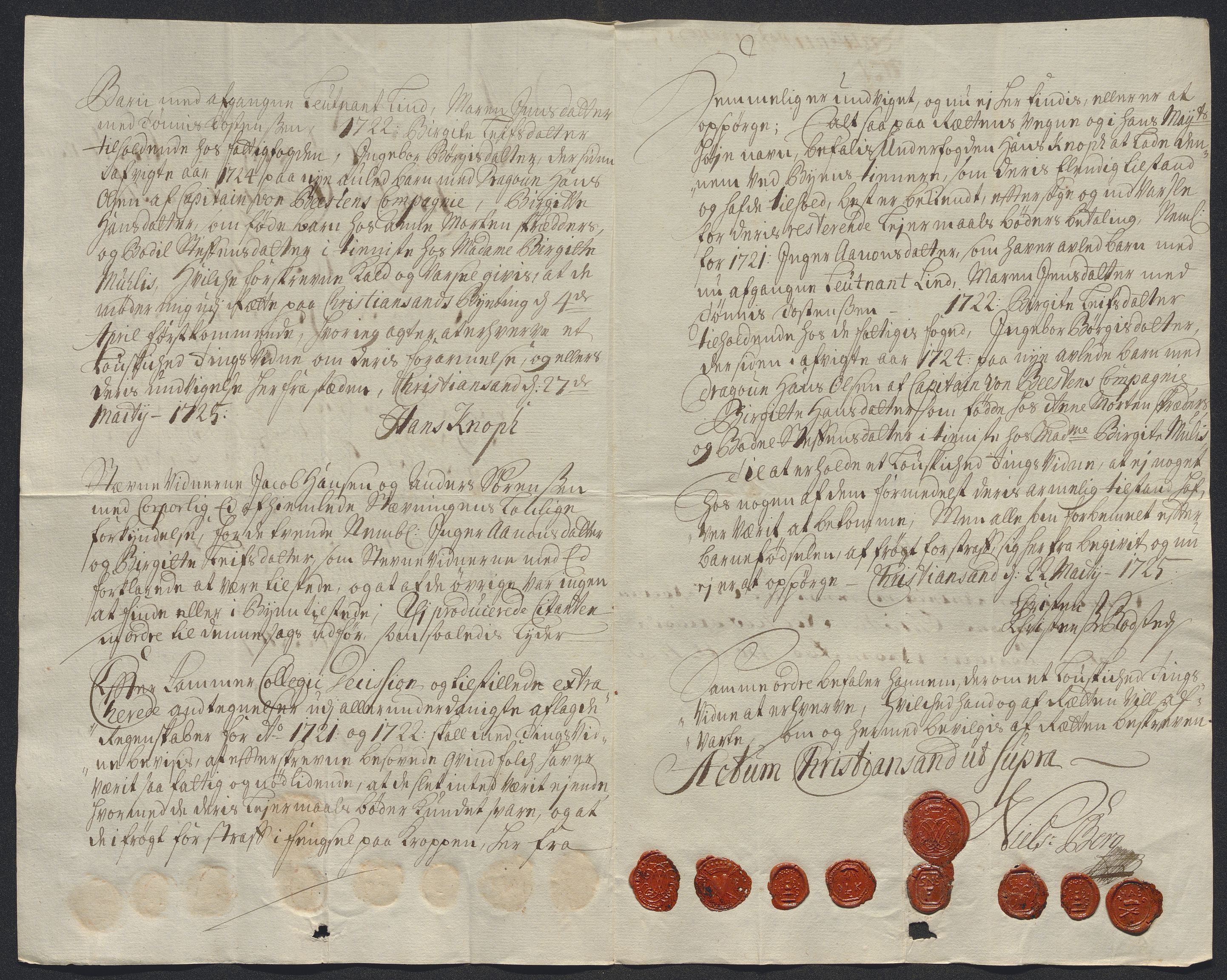 Rentekammeret inntil 1814, Reviderte regnskaper, Byregnskaper, RA/EA-4066/R/Rm/L0286: [M19] Sikt og sakefall, 1719-1727, p. 270