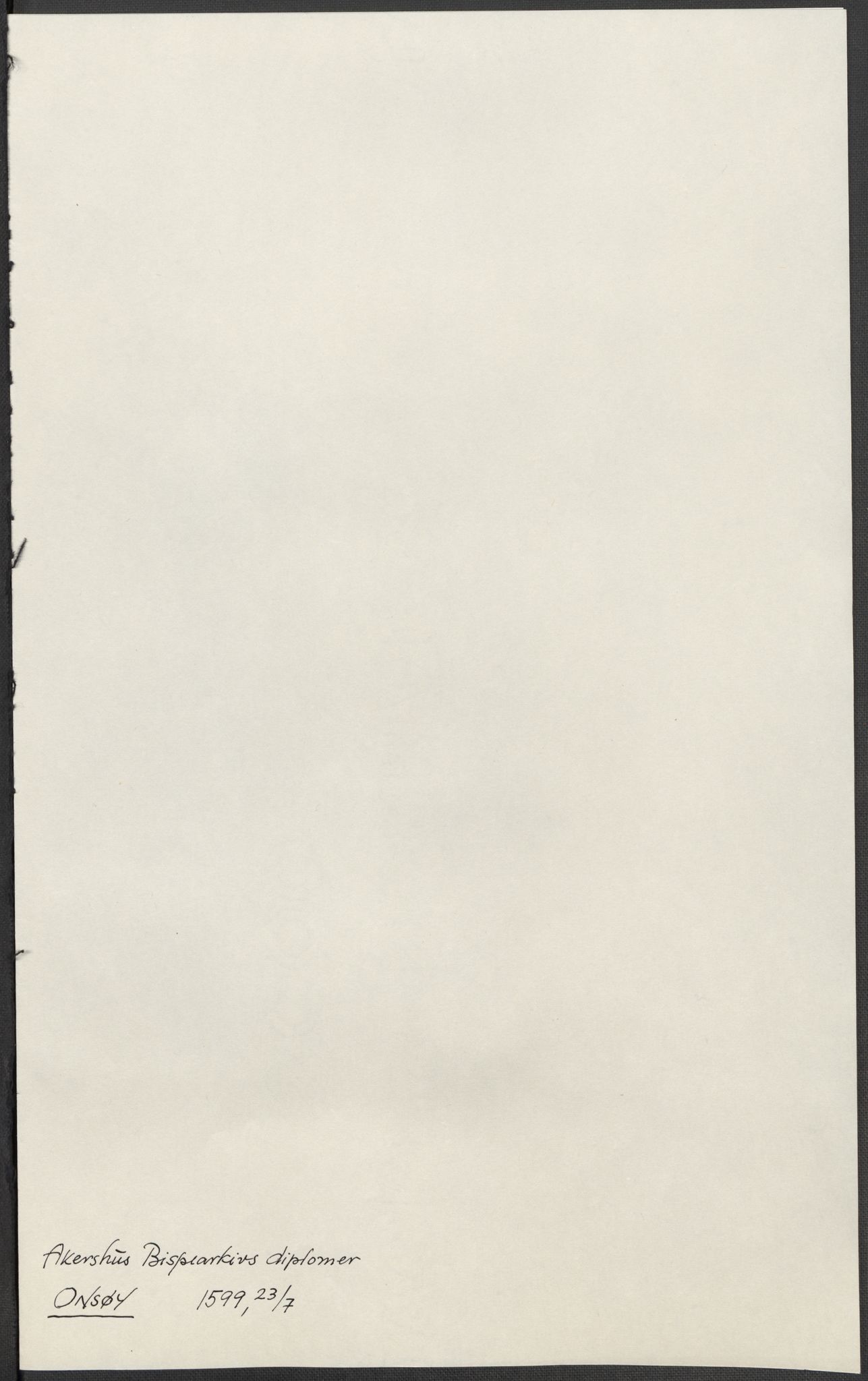 Riksarkivets diplomsamling, AV/RA-EA-5965/F15/L0003: Prestearkiv - Østfold, 1594-1700, p. 140
