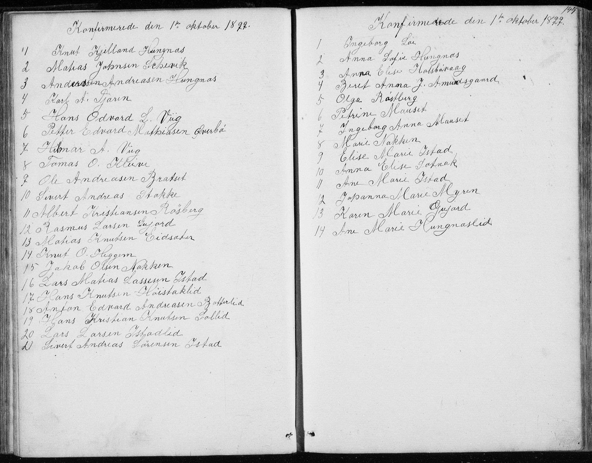 Ministerialprotokoller, klokkerbøker og fødselsregistre - Møre og Romsdal, SAT/A-1454/557/L0684: Parish register (copy) no. 557C02, 1863-1944, p. 144