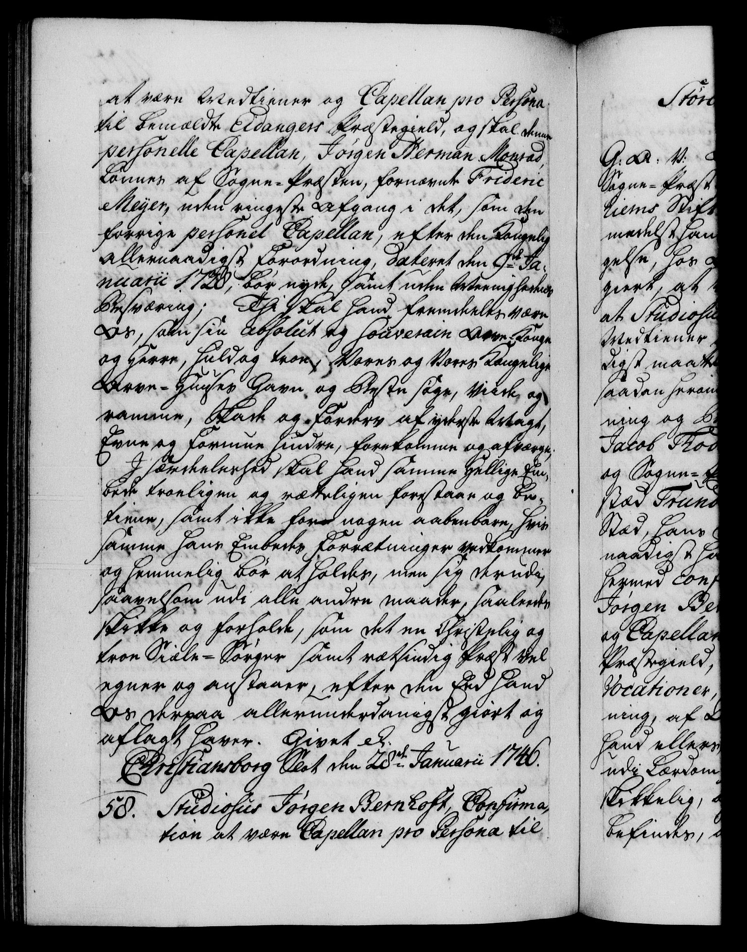 Danske Kanselli 1572-1799, RA/EA-3023/F/Fc/Fca/Fcaa/L0034: Norske registre, 1745-1746, p. 402b