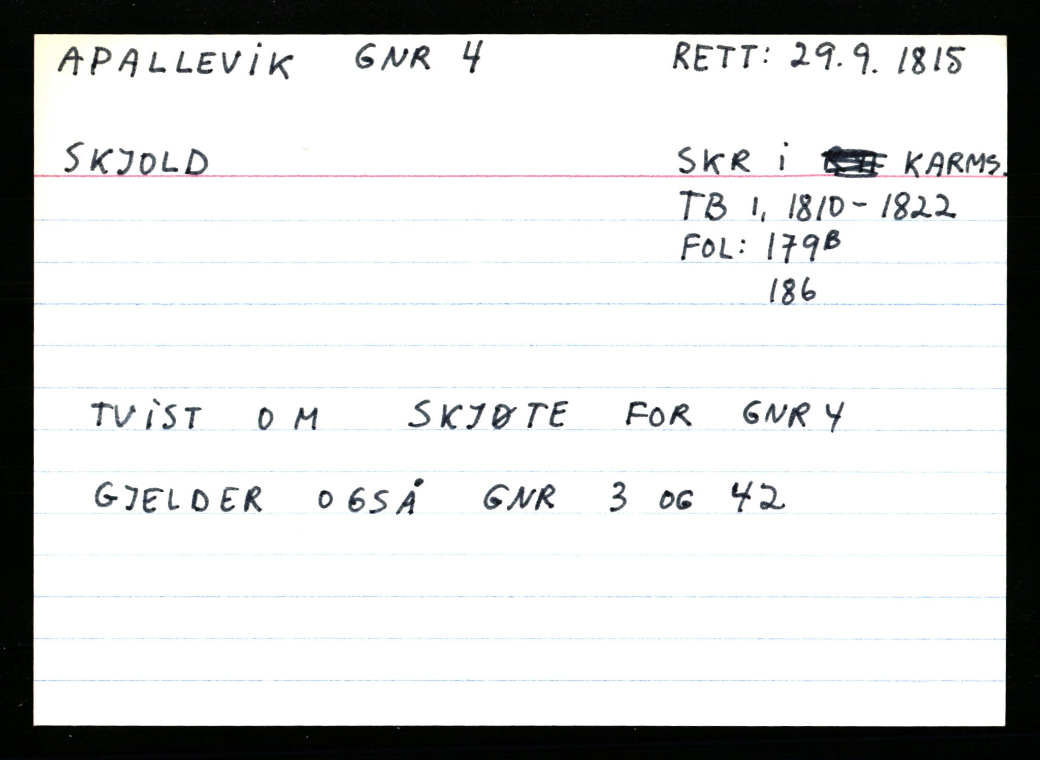 Statsarkivet i Stavanger, AV/SAST-A-101971/03/Y/Ym/L0001: Åstedskort sortert etter gårdsnavn: Abeland - Arnøen store, 1600-1950, p. 601