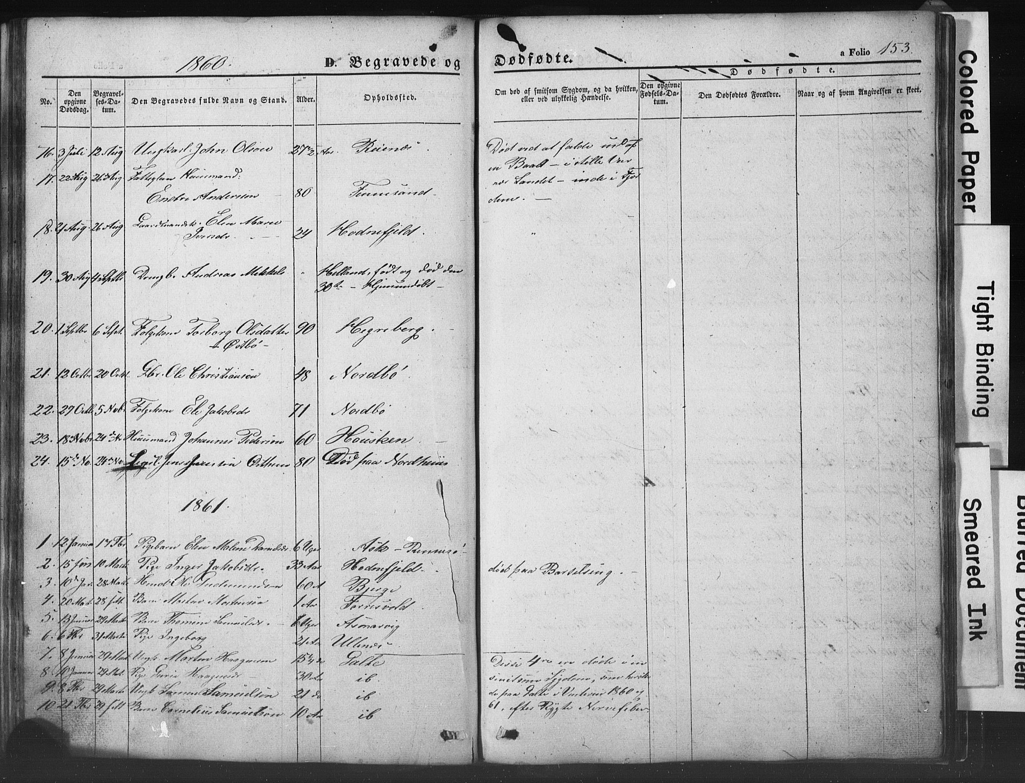Rennesøy sokneprestkontor, SAST/A -101827/H/Ha/Hab/L0002: Parish register (copy) no. B 2, 1852-1880, p. 153