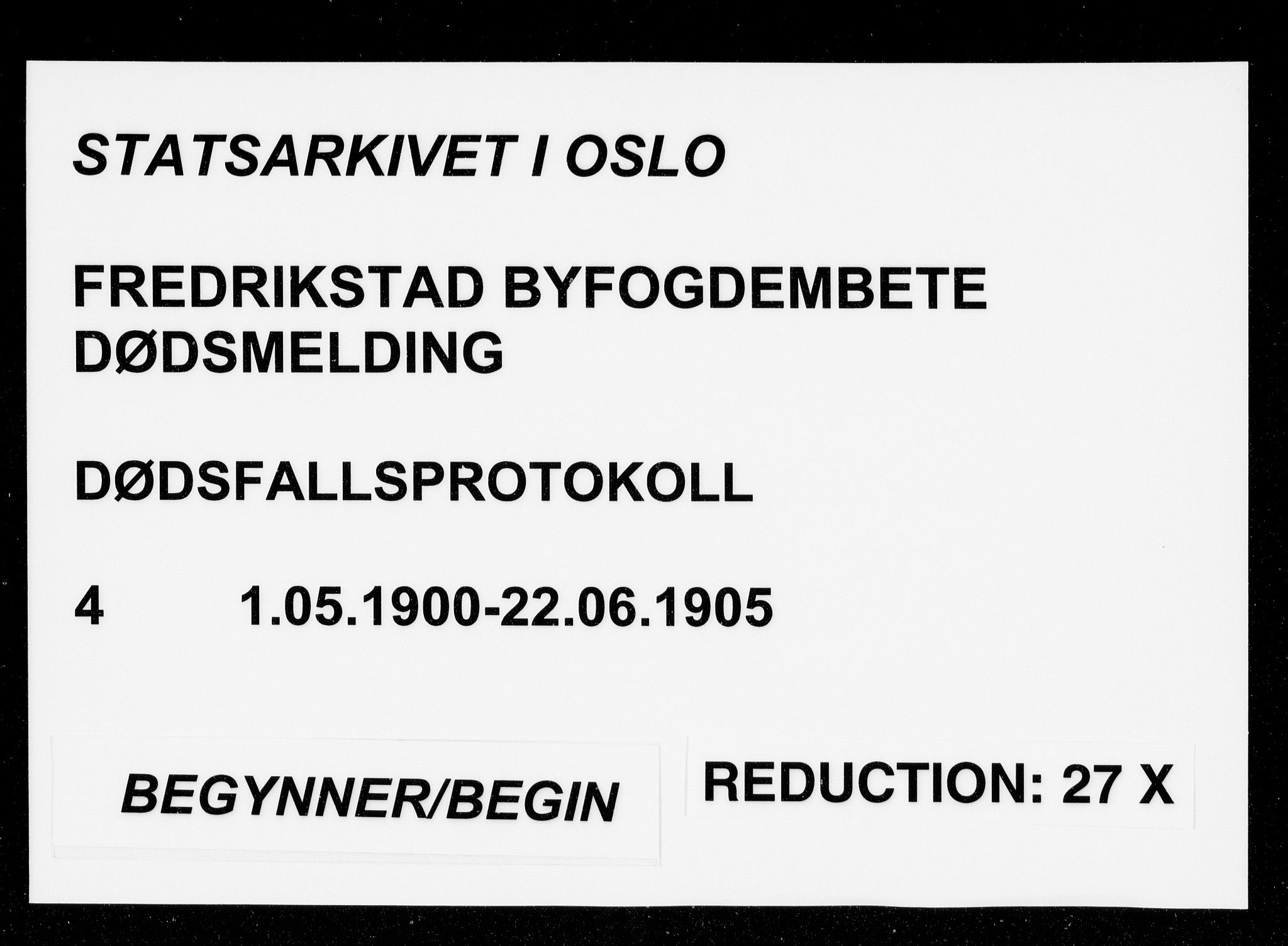 Fredrikstad byfogd, SAO/A-10473a/H/Ha/Hab/L0004: Dødsfallsprotokoll, 1900-1905