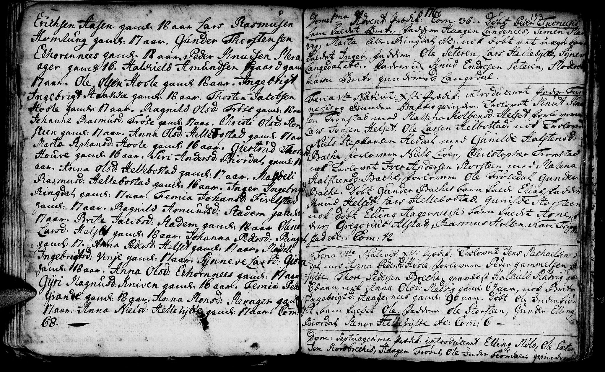 Ministerialprotokoller, klokkerbøker og fødselsregistre - Møre og Romsdal, AV/SAT-A-1454/519/L0241: Parish register (official) no. 519A01 /2, 1736-1760, p. 193