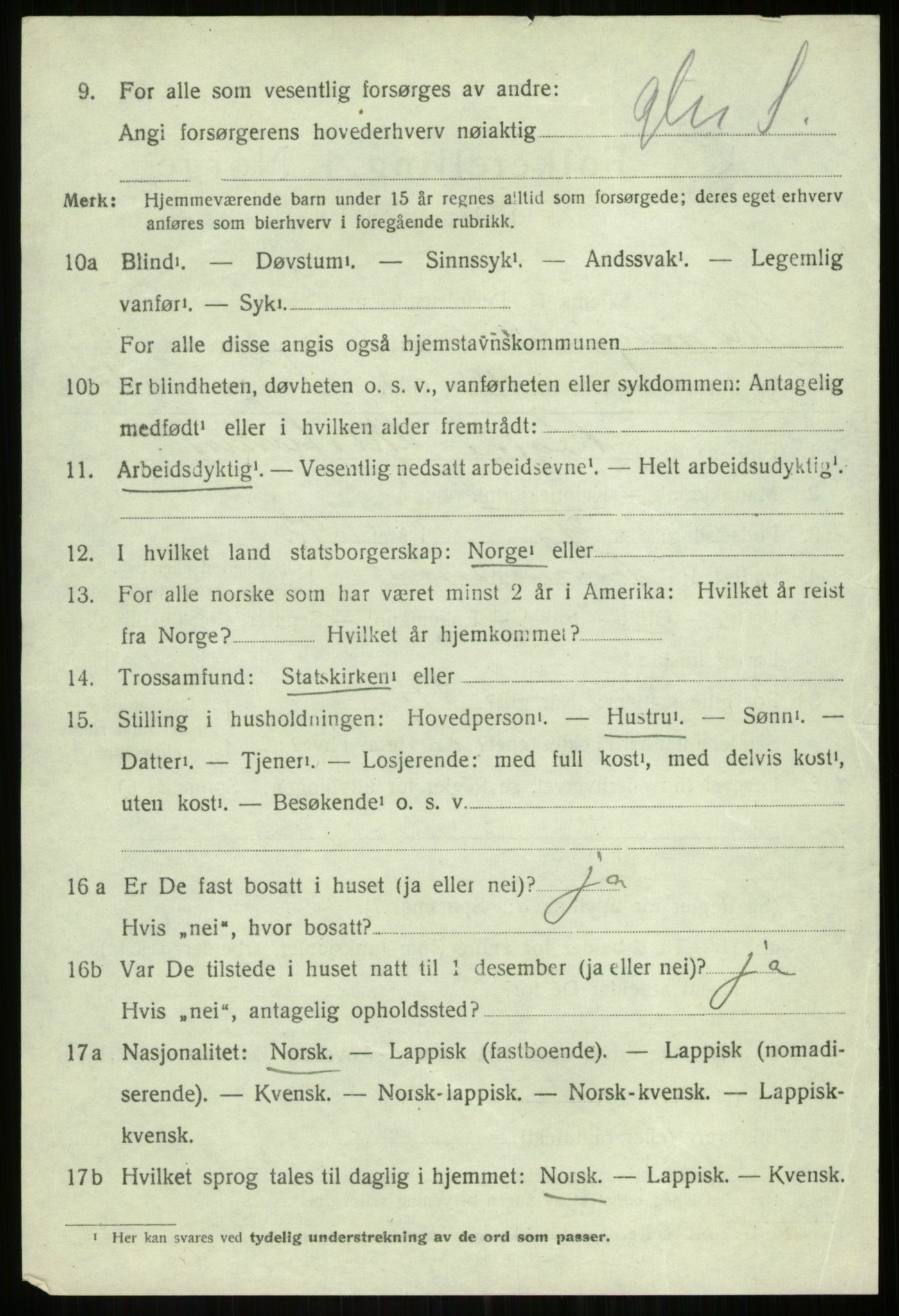 SATØ, 1920 census for Tromsøysund, 1920, p. 4717