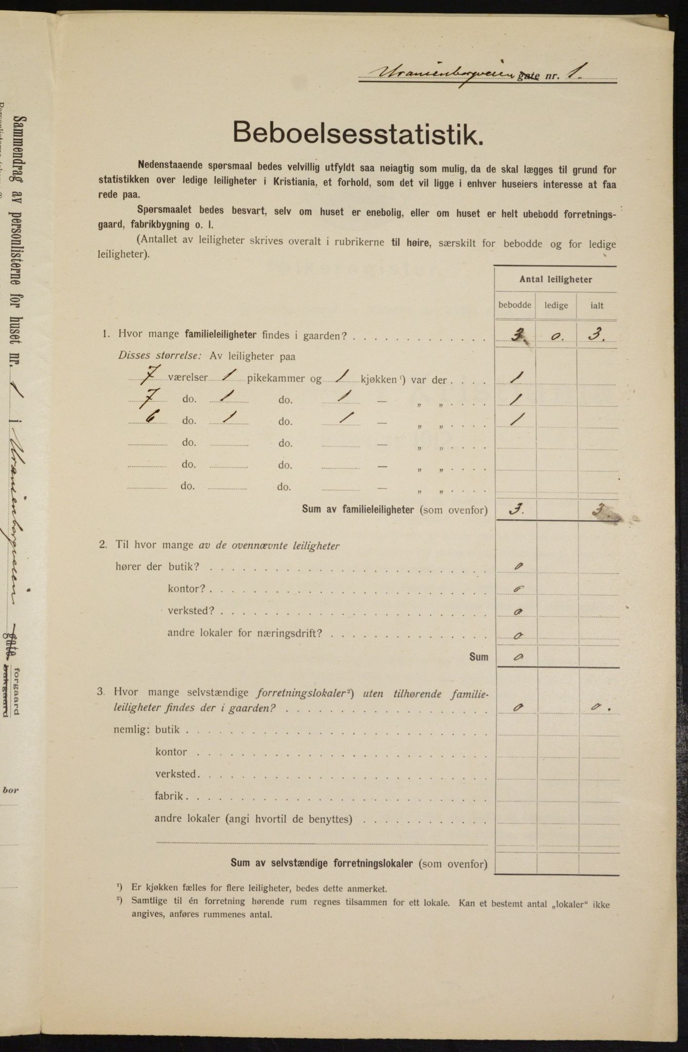 OBA, Municipal Census 1912 for Kristiania, 1912, p. 120340