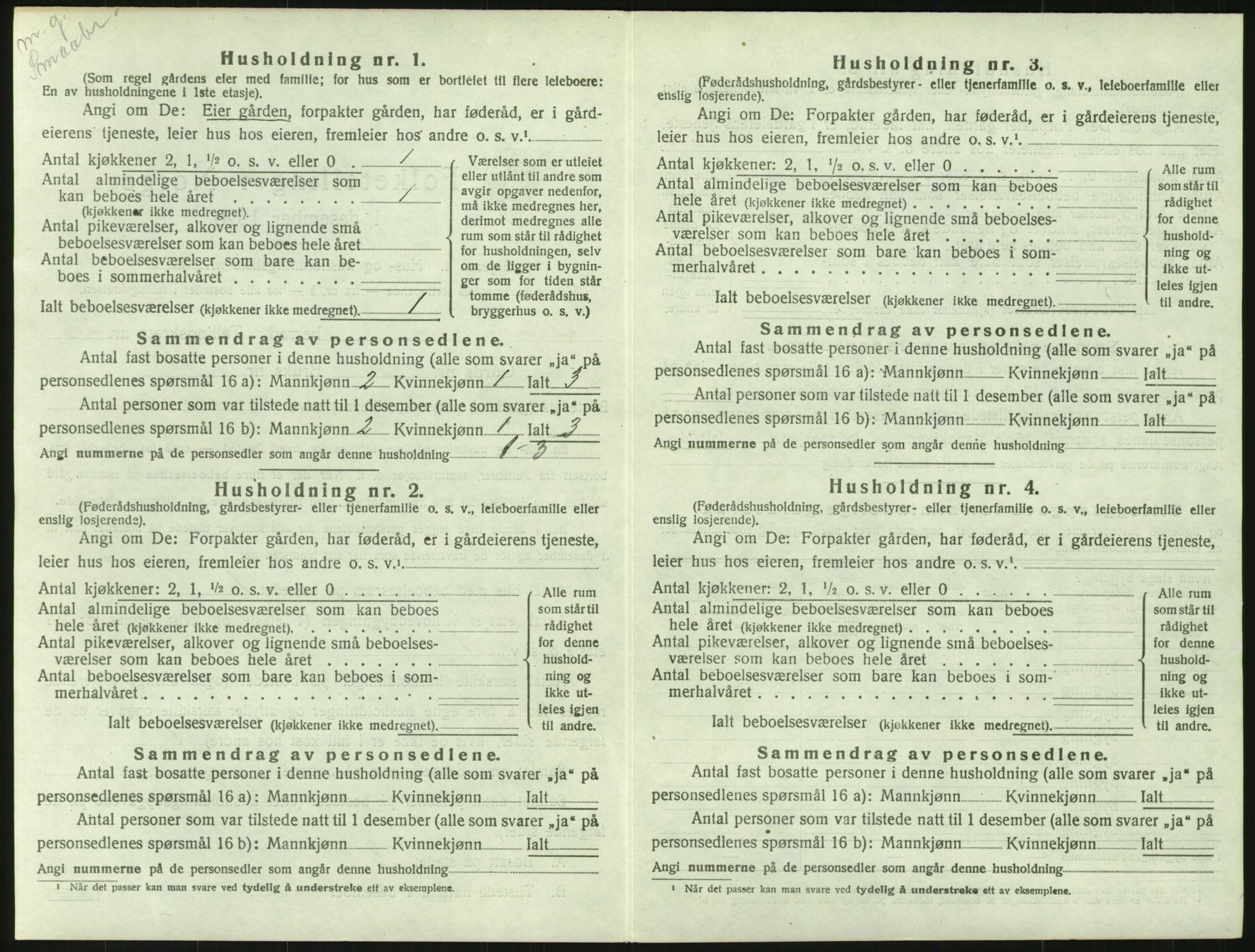 SAH, 1920 census for Elverum, 1920, p. 3769