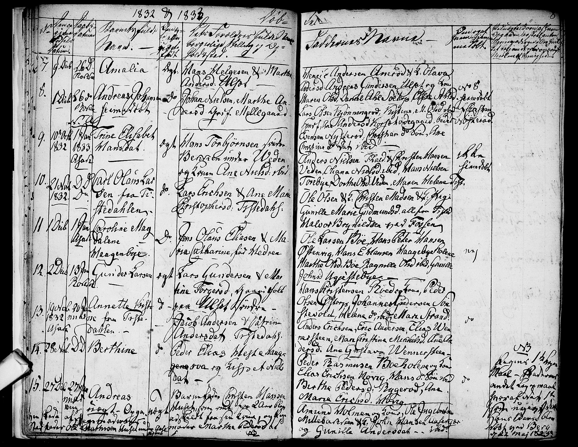 Berg prestekontor Kirkebøker, AV/SAO-A-10902/F/Fa/L0003: Parish register (official) no. I 3, 1832-1842, p. 8