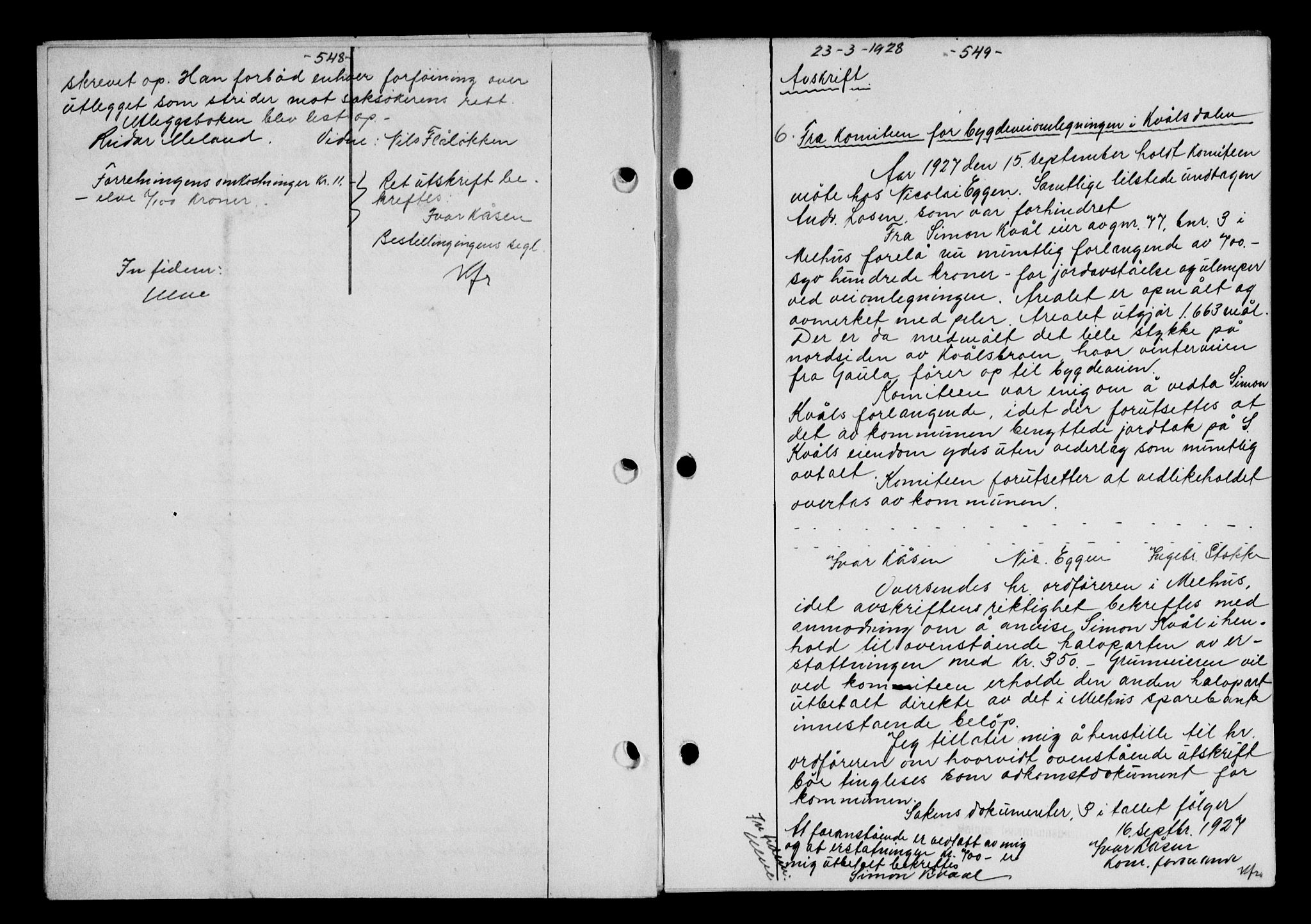 Gauldal sorenskriveri, SAT/A-0014/1/2/2C/L0036: Mortgage book no. 37, 1927-1928, Deed date: 23.03.1928