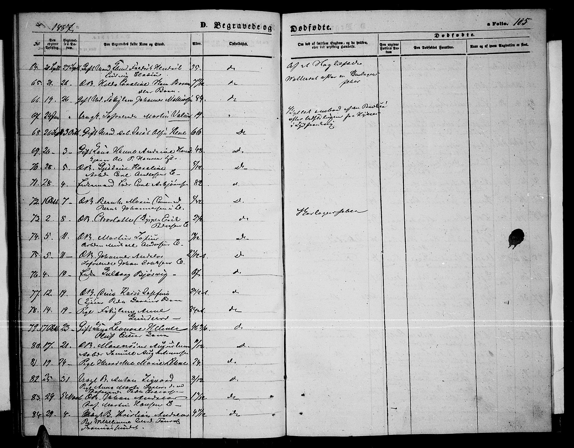 Tromsø sokneprestkontor/stiftsprosti/domprosti, AV/SATØ-S-1343/G/Gb/L0007klokker: Parish register (copy) no. 7, 1867-1875, p. 185