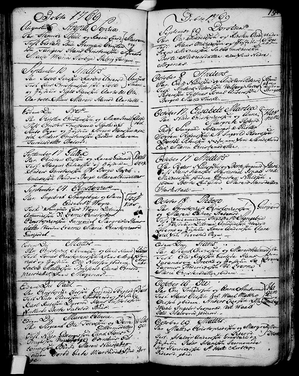 Stokke kirkebøker, SAKO/A-320/F/Fa/L0002: Parish register (official) no. I 2, 1732-1770, p. 194