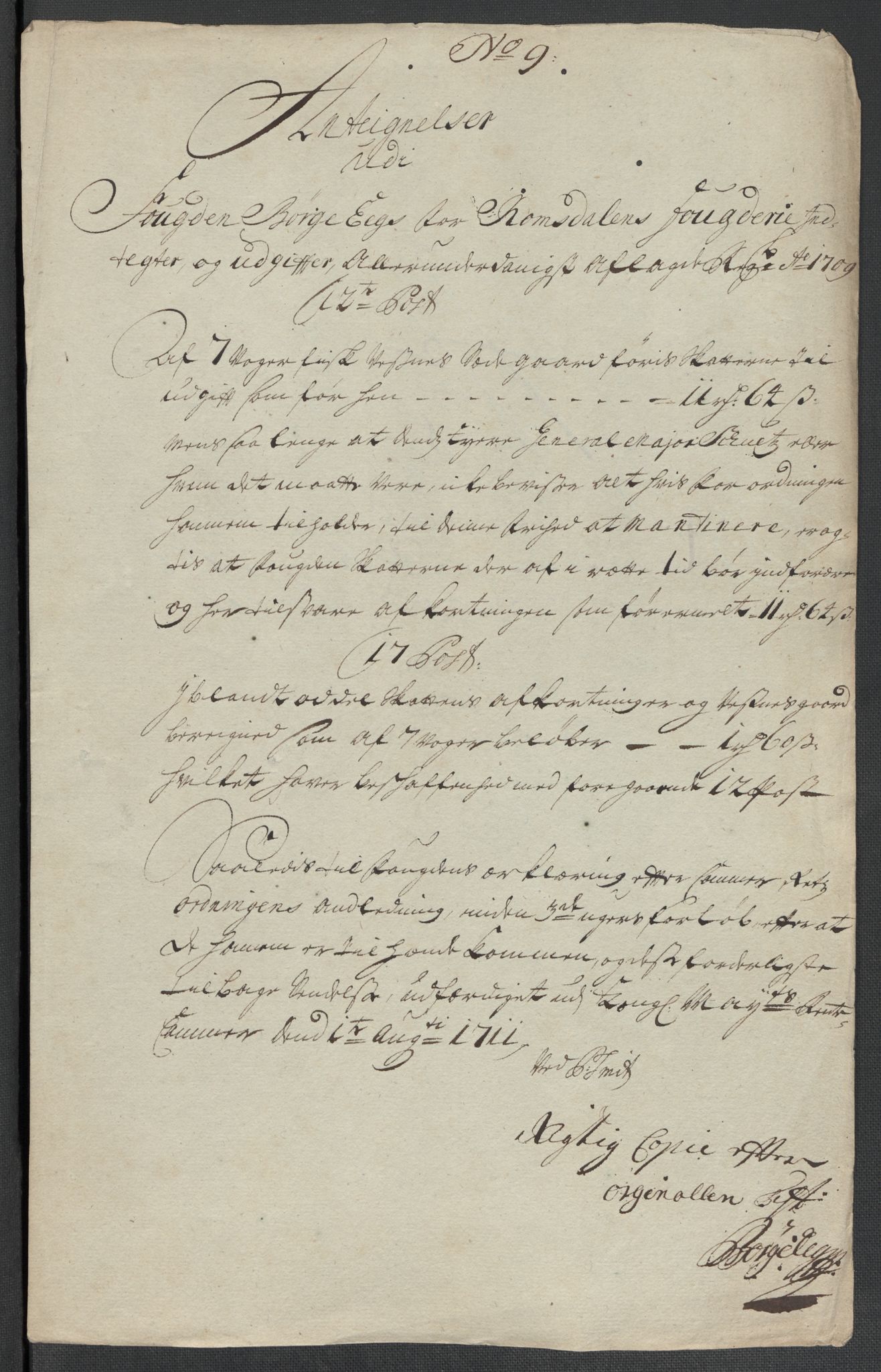 Rentekammeret inntil 1814, Reviderte regnskaper, Fogderegnskap, RA/EA-4092/R55/L3660: Fogderegnskap Romsdal, 1711, p. 127