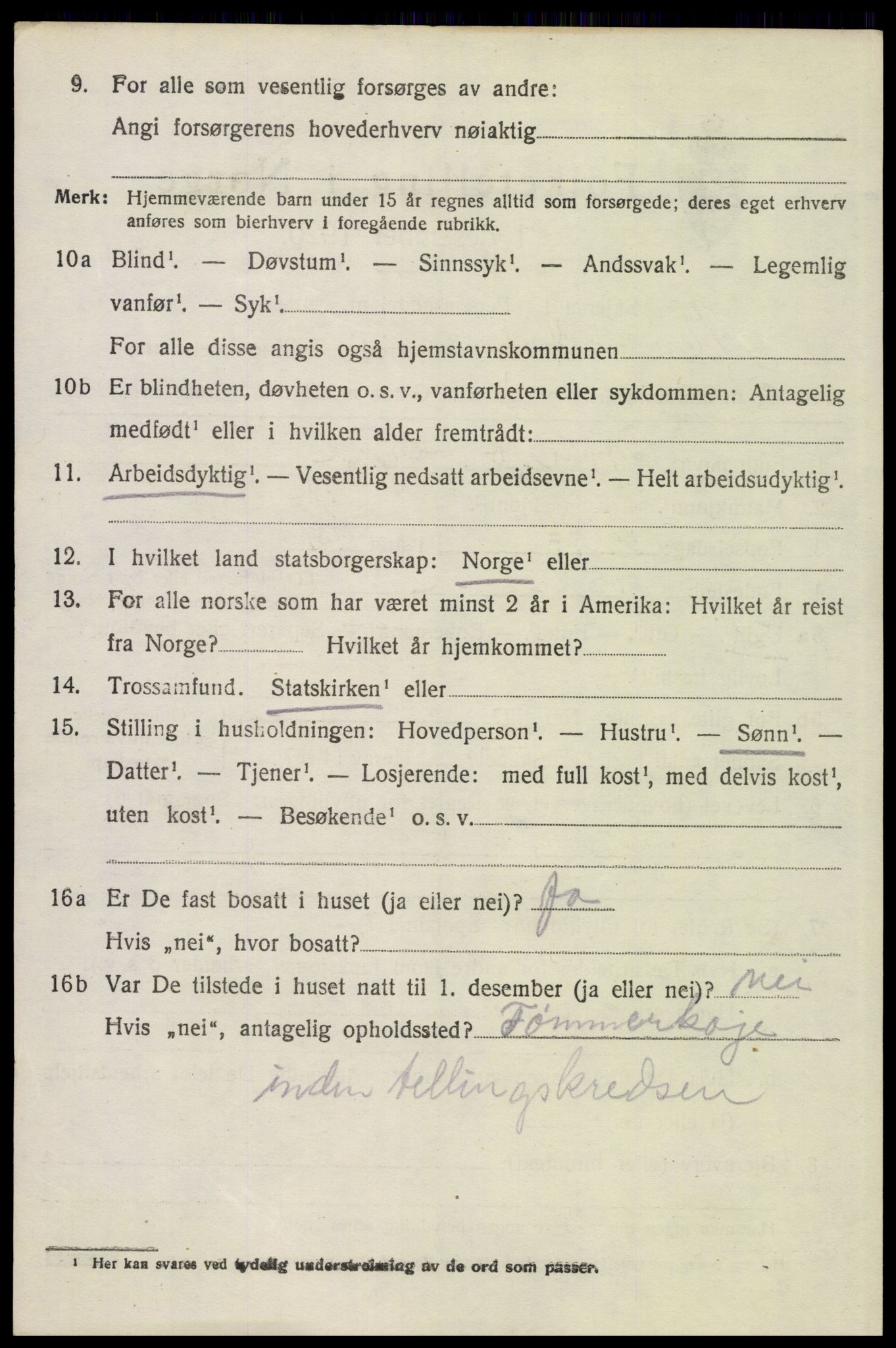 SAH, 1920 census for Engerdal, 1920, p. 1502
