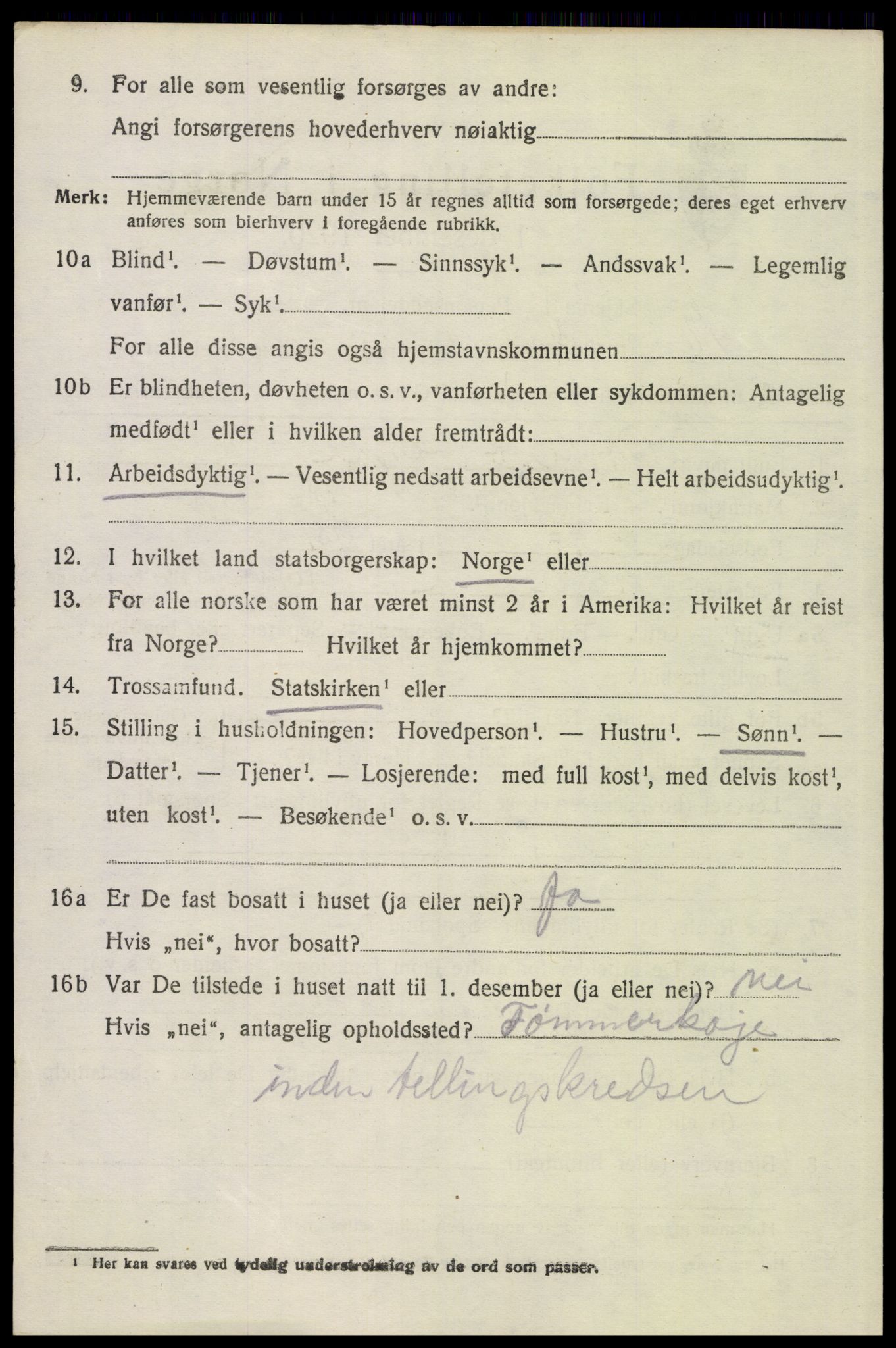 SAH, 1920 census for Engerdal, 1920, p. 1502