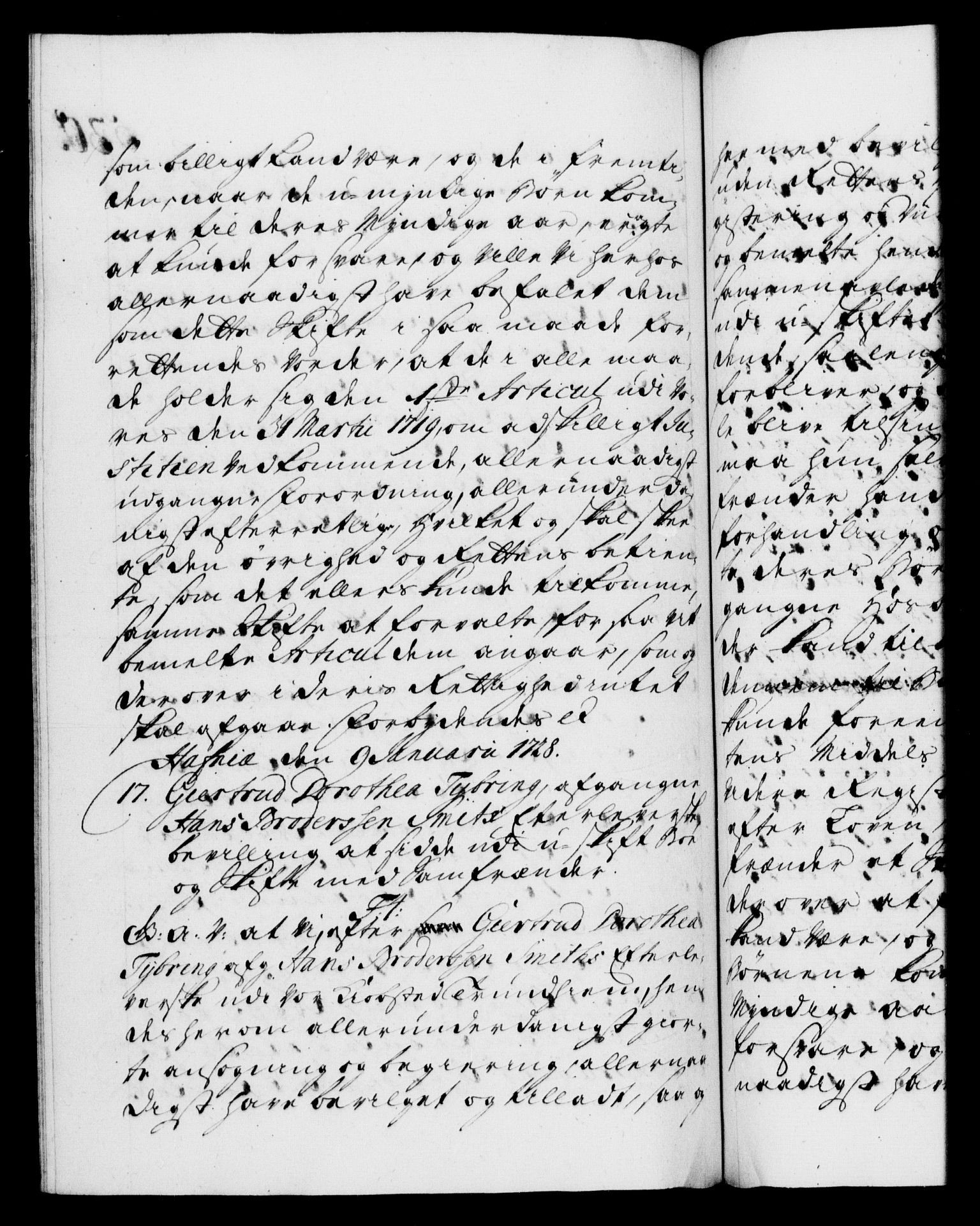 Danske Kanselli 1572-1799, AV/RA-EA-3023/F/Fc/Fca/Fcaa/L0025: Norske registre, 1726-1728, p. 530b