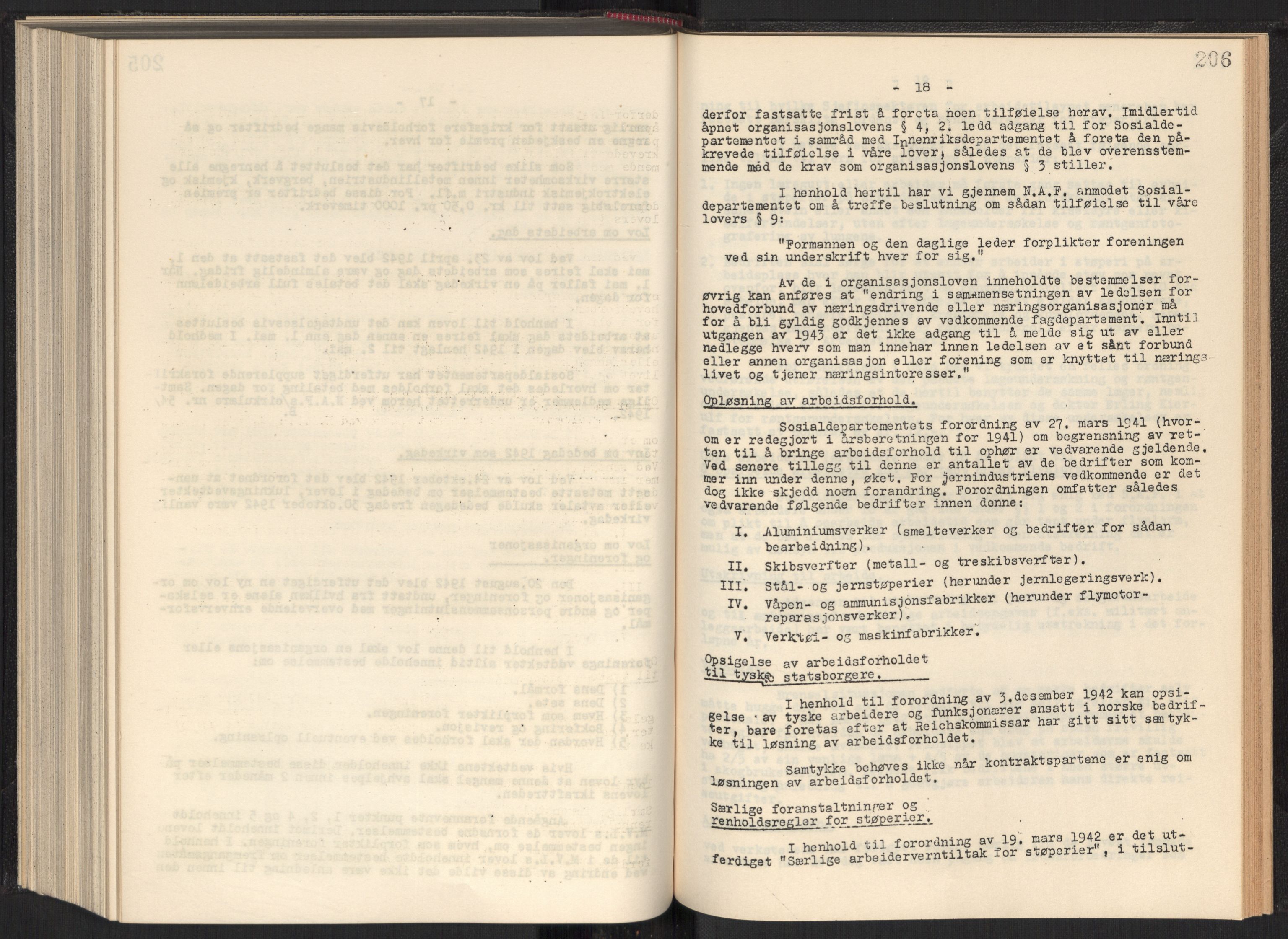 Teknologibedriftenes Landsforening TBL, AV/RA-PA-1700/A/Ad/L0006: Årsberetning med register, 1937-1943, p. 206