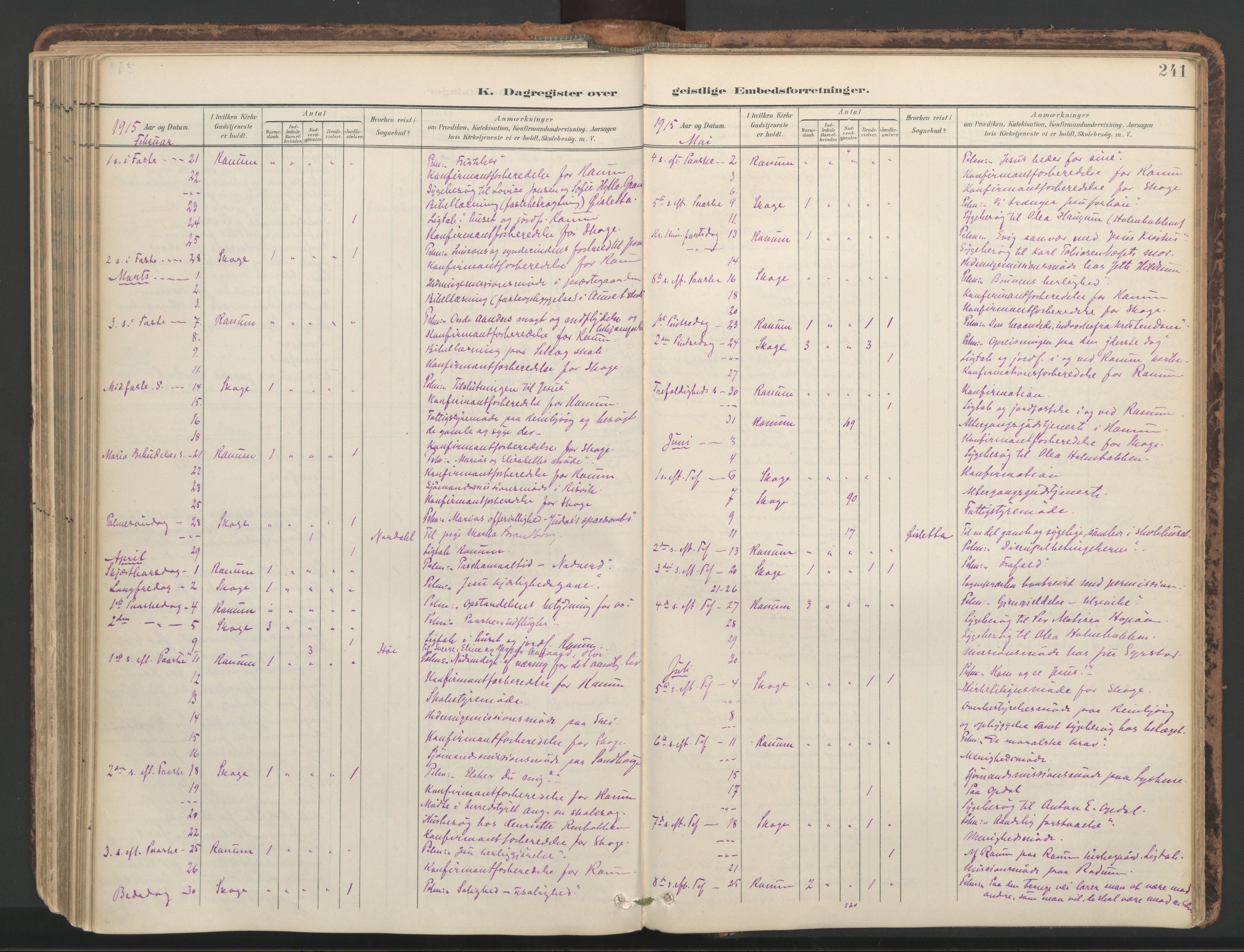 Ministerialprotokoller, klokkerbøker og fødselsregistre - Nord-Trøndelag, SAT/A-1458/764/L0556: Parish register (official) no. 764A11, 1897-1924, p. 241