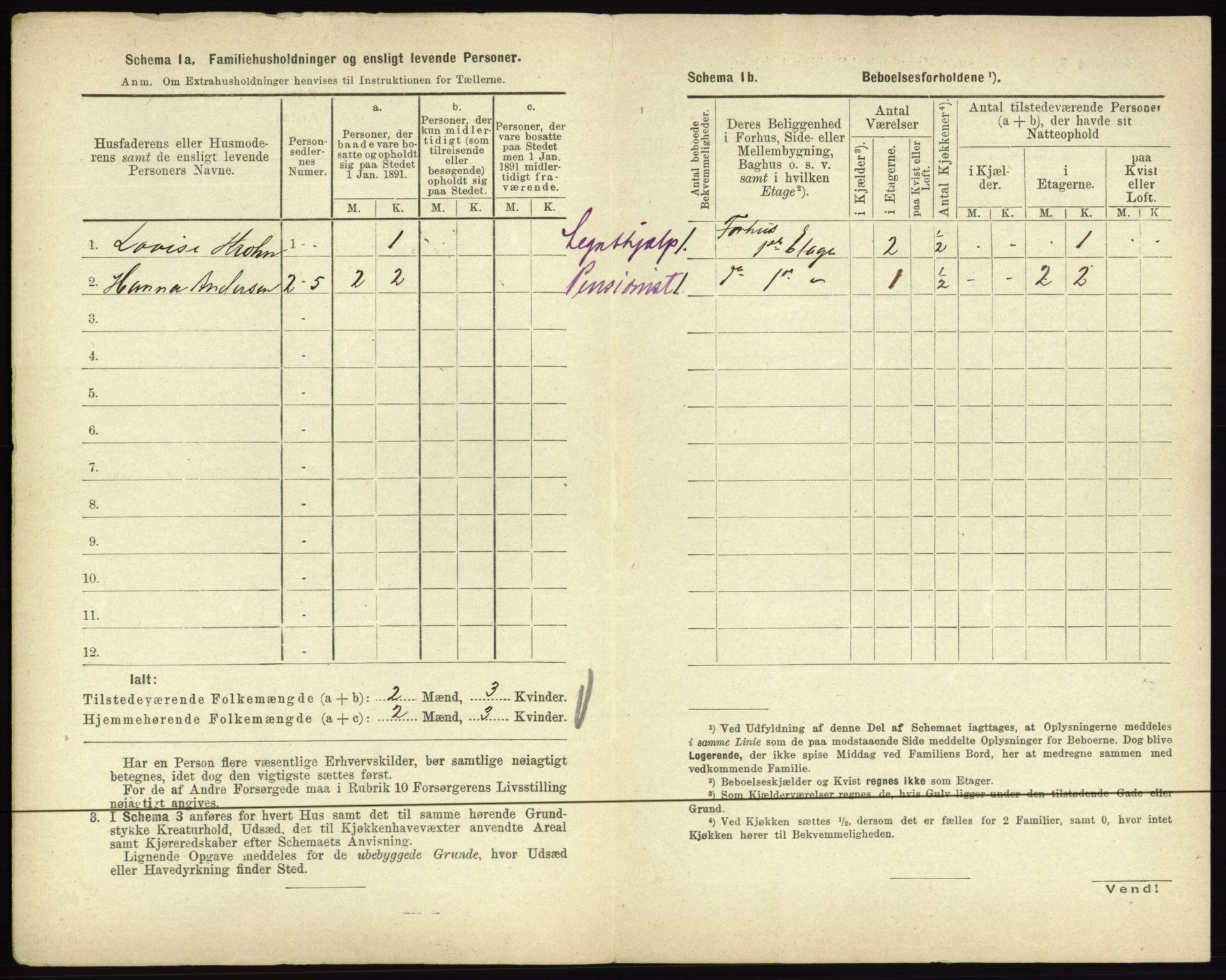 RA, 1891 census for 0601 Hønefoss, 1891, p. 238