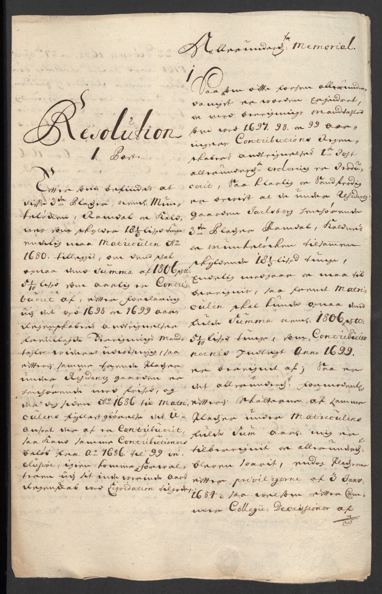 Rentekammeret inntil 1814, Reviderte regnskaper, Fogderegnskap, AV/RA-EA-4092/R32/L1869: Fogderegnskap Jarlsberg grevskap, 1700-1701, p. 410