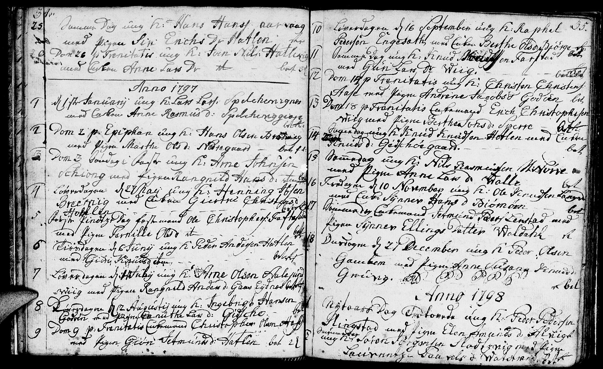Ministerialprotokoller, klokkerbøker og fødselsregistre - Møre og Romsdal, SAT/A-1454/528/L0421: Parish register (copy) no. 528C02, 1785-1800, p. 34-35
