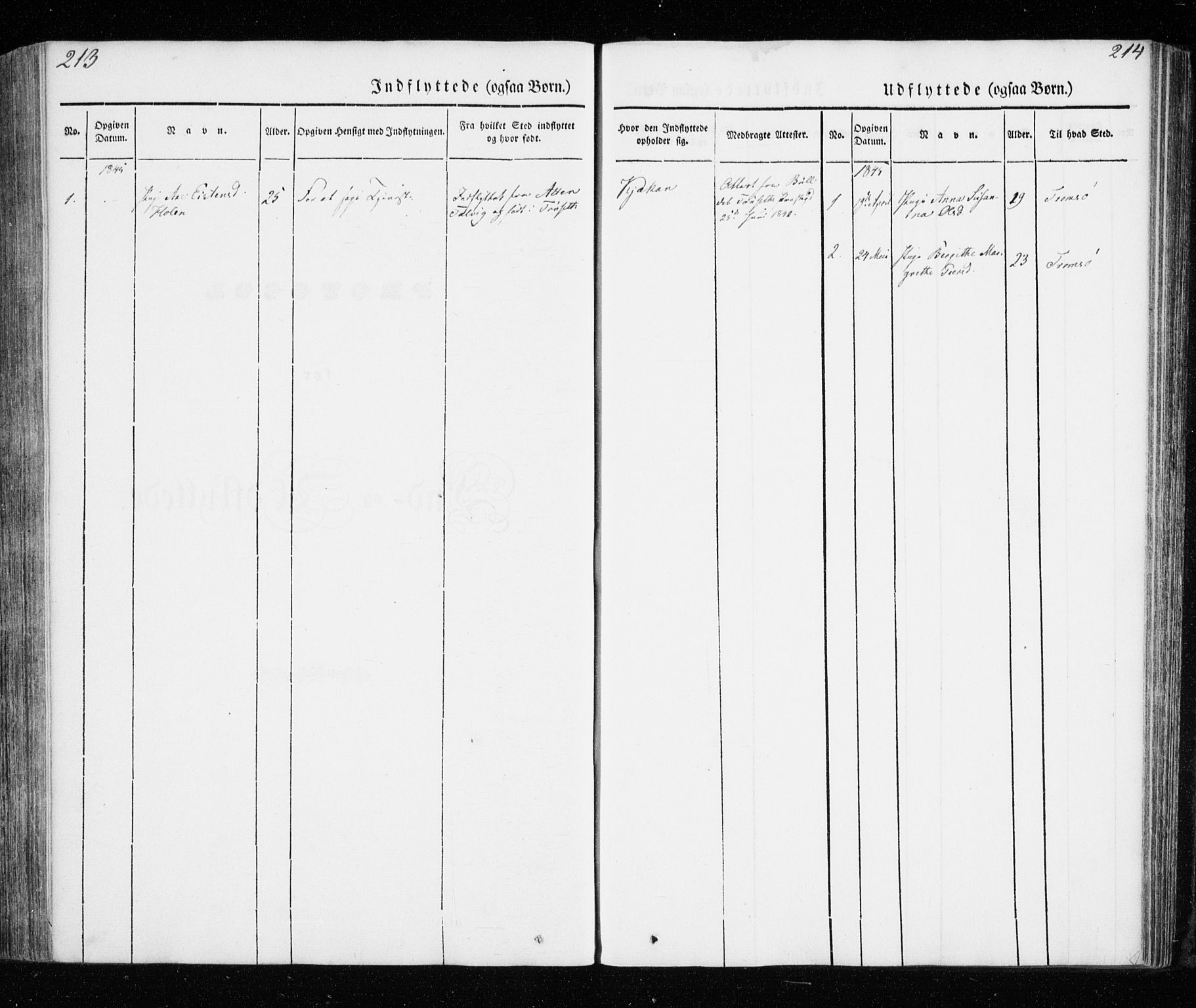 Skjervøy sokneprestkontor, SATØ/S-1300/H/Ha/Haa/L0005kirke: Parish register (official) no. 5, 1838-1847, p. 214