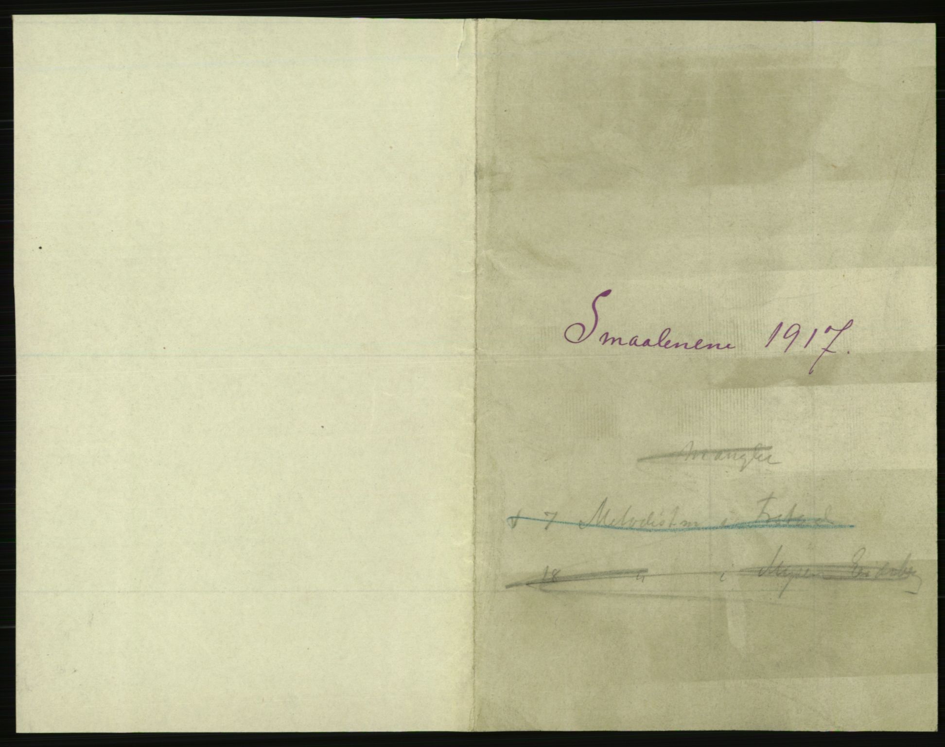 Statistisk sentralbyrå, Sosiodemografiske emner, Befolkning, AV/RA-S-2228/E/L0015: Fødte, gifte, døde dissentere., 1917, p. 3609