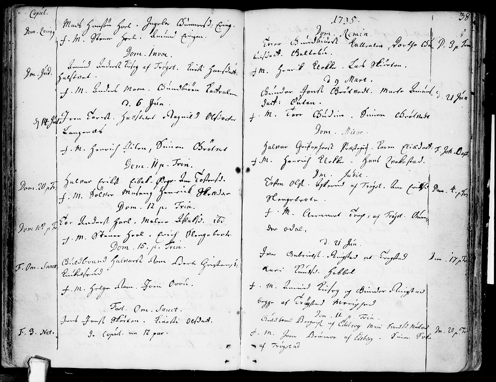 Askim prestekontor Kirkebøker, AV/SAO-A-10900/F/Fa/L0001: Parish register (official) no. 1, 1733-1757, p. 38