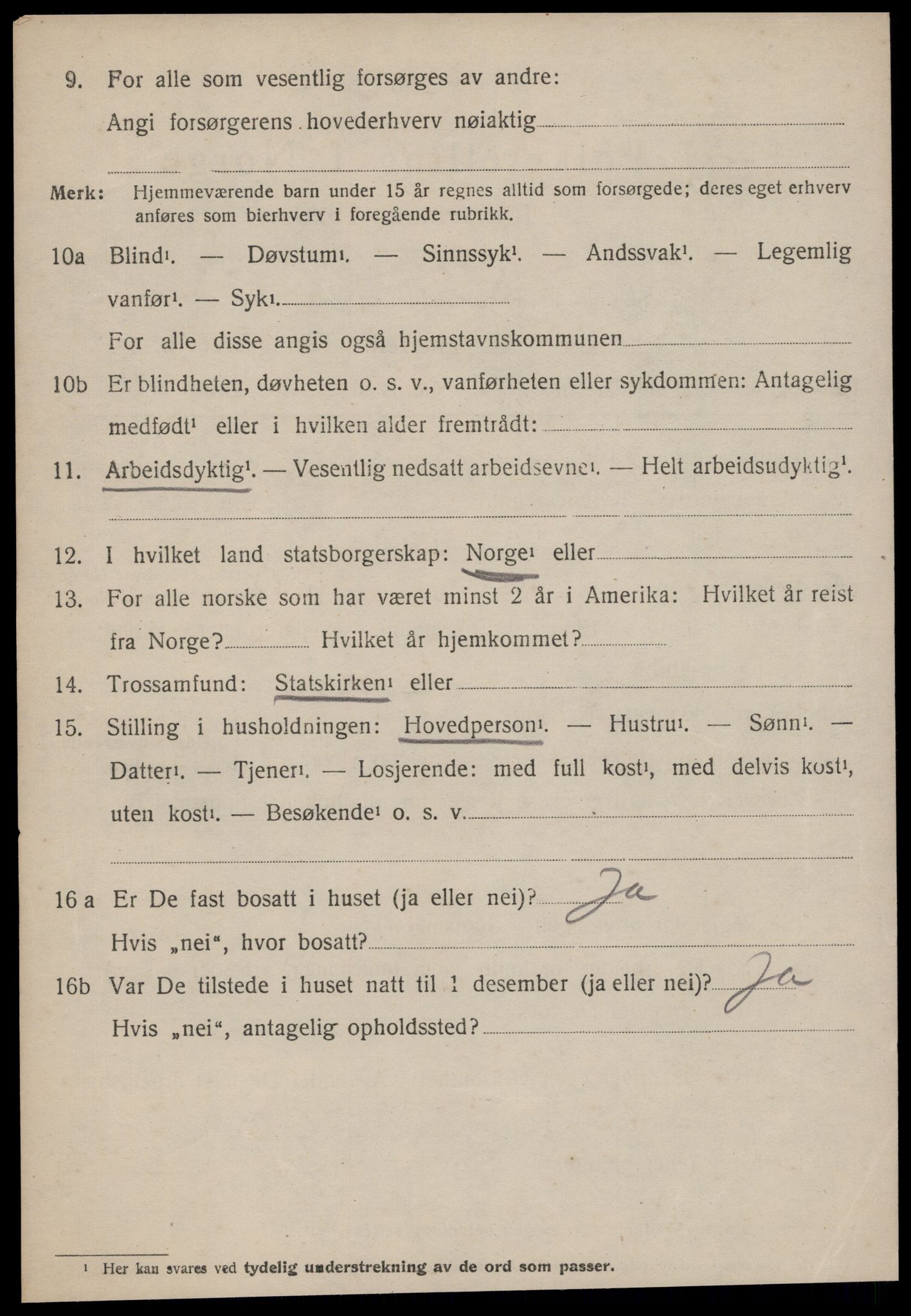 SAT, 1920 census for Aure, 1920, p. 4939