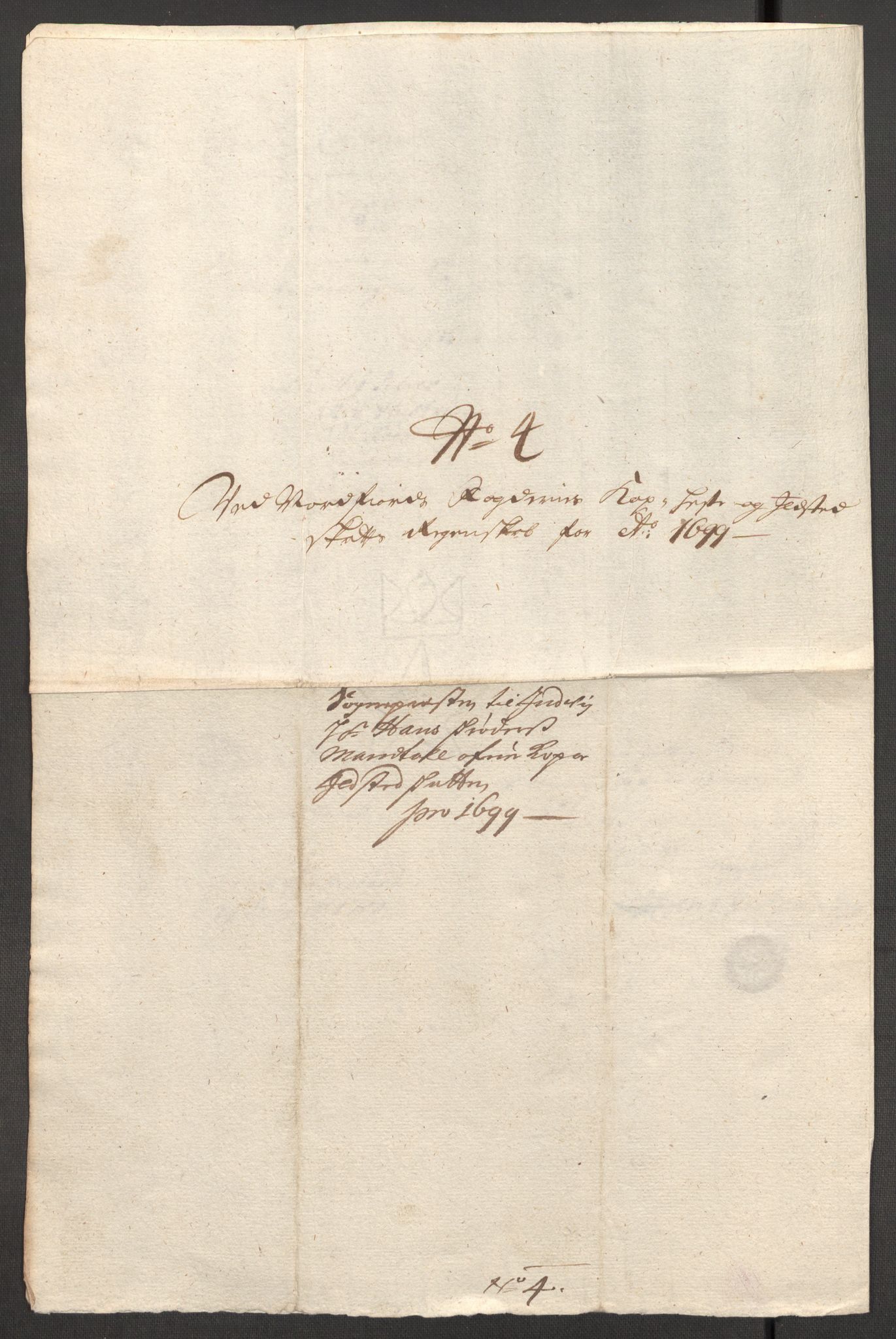 Rentekammeret inntil 1814, Reviderte regnskaper, Fogderegnskap, AV/RA-EA-4092/R53/L3424: Fogderegnskap Sunn- og Nordfjord, 1699, p. 448