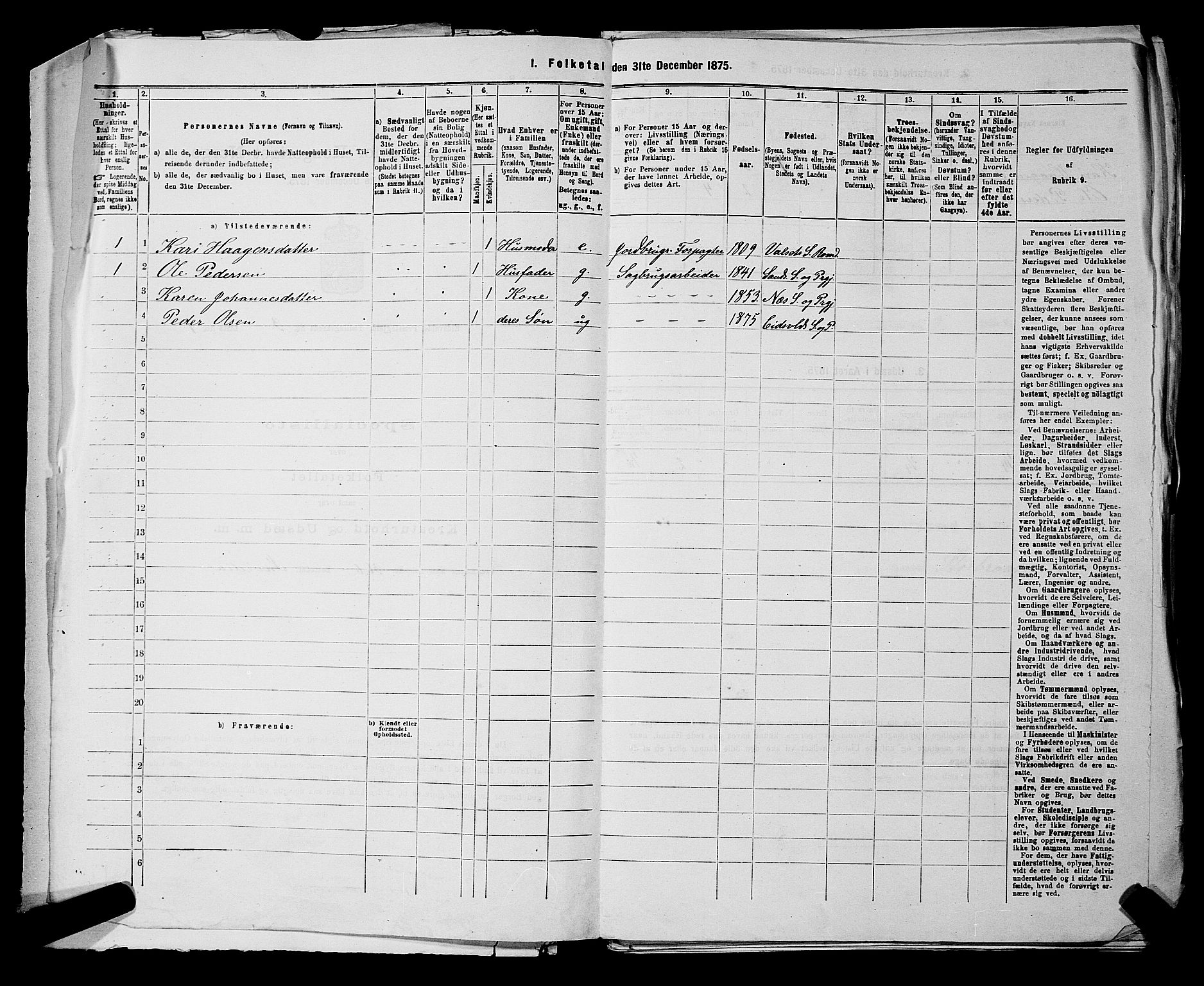 RA, 1875 census for 0237P Eidsvoll, 1875, p. 370