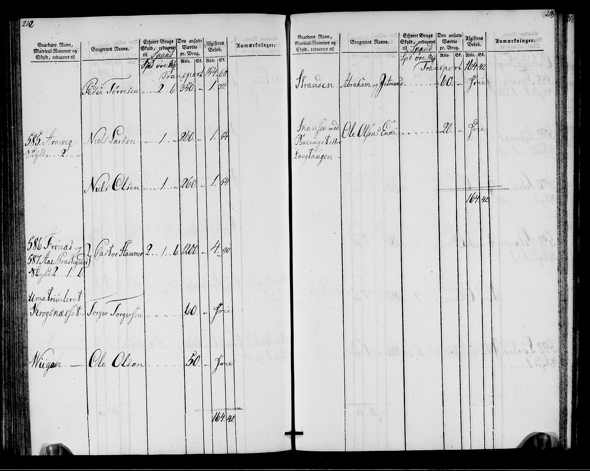 Rentekammeret inntil 1814, Realistisk ordnet avdeling, AV/RA-EA-4070/N/Ne/Nea/L0146: Fosen fogderi. Oppebørselsregister, 1803-1804, p. 109