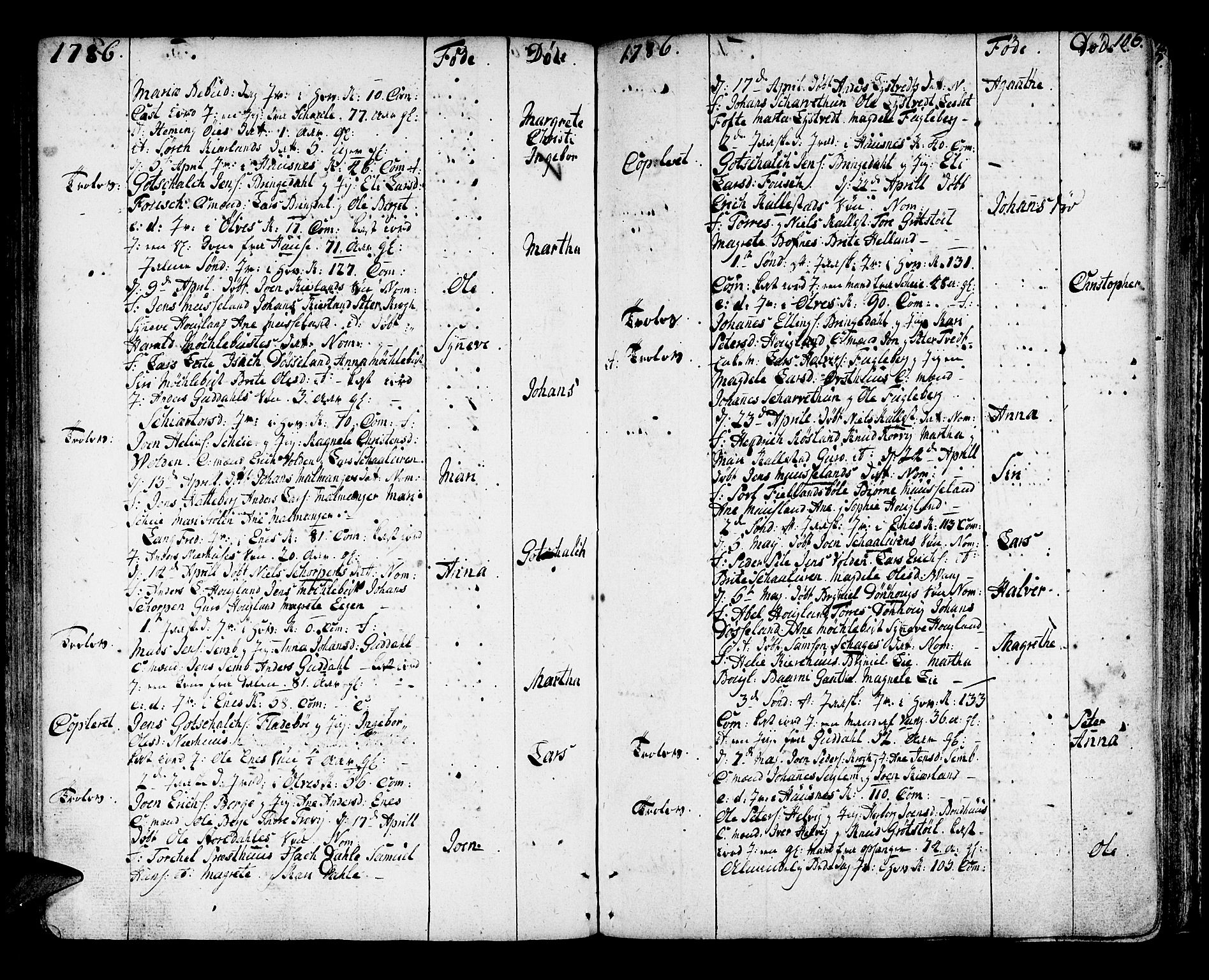 Kvinnherad sokneprestembete, AV/SAB-A-76401/H/Haa: Parish register (official) no. A 4, 1778-1811, p. 106